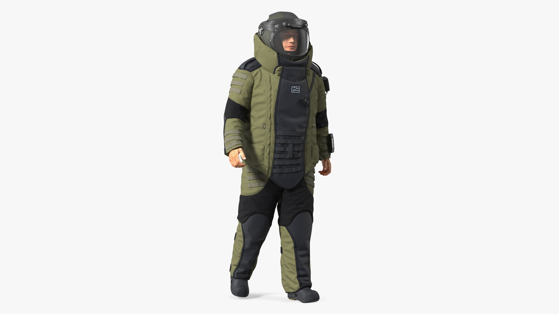 EOD 10 Bomb Suit Rigged for Cinema 4D 3D