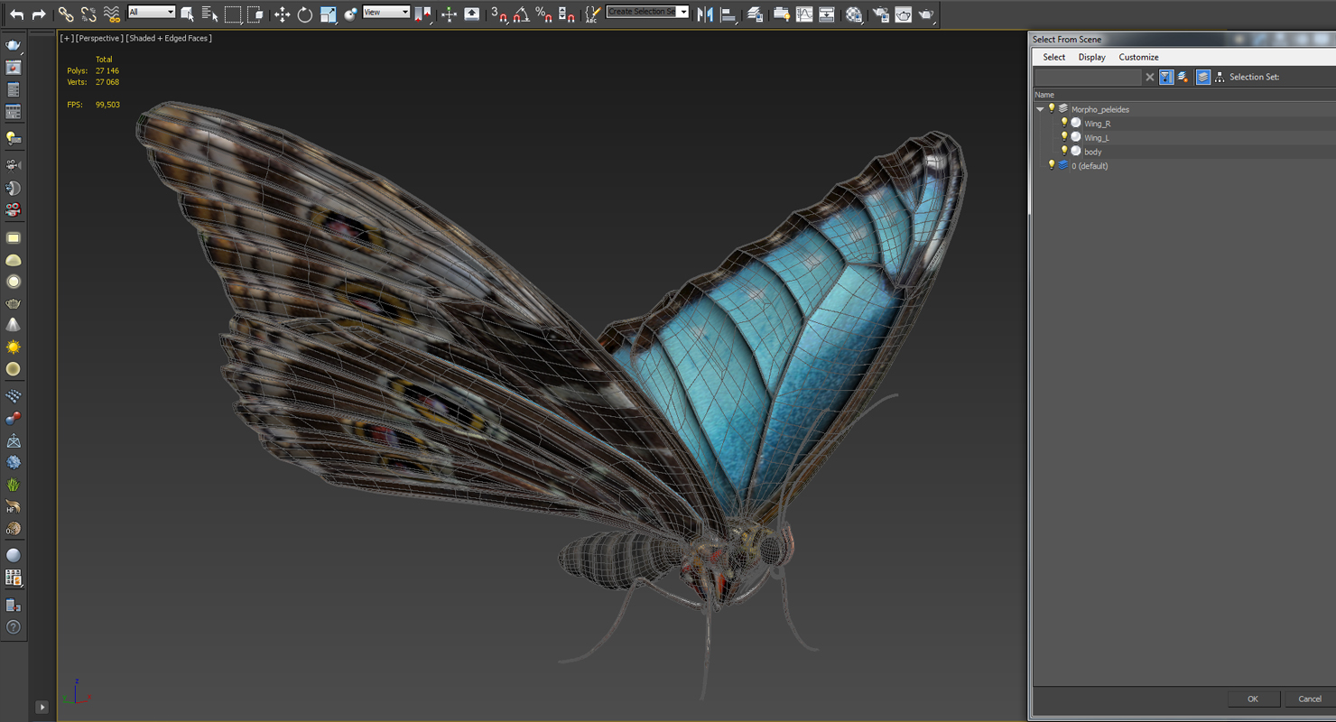 Emperor Butterfly 3D