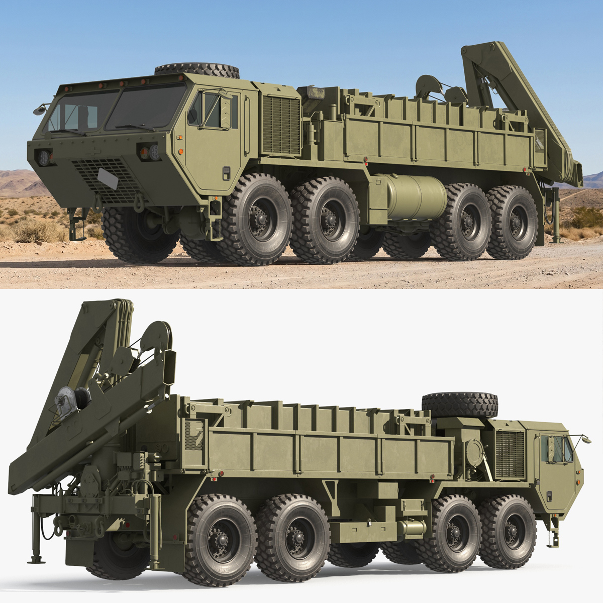 Military Cargo Loader Missile Transporter - Simplified