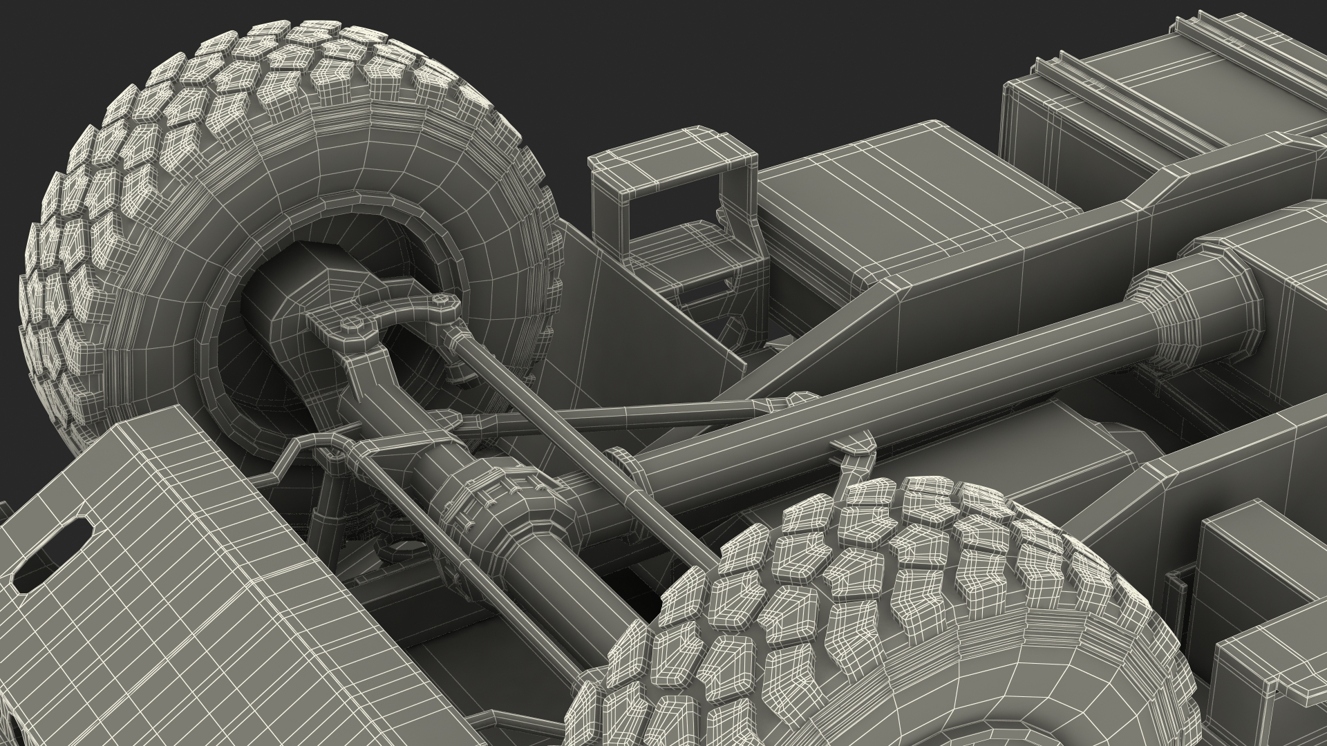 3D model Mercedes Unimog 4023 Ambulance Vehicle Rigged