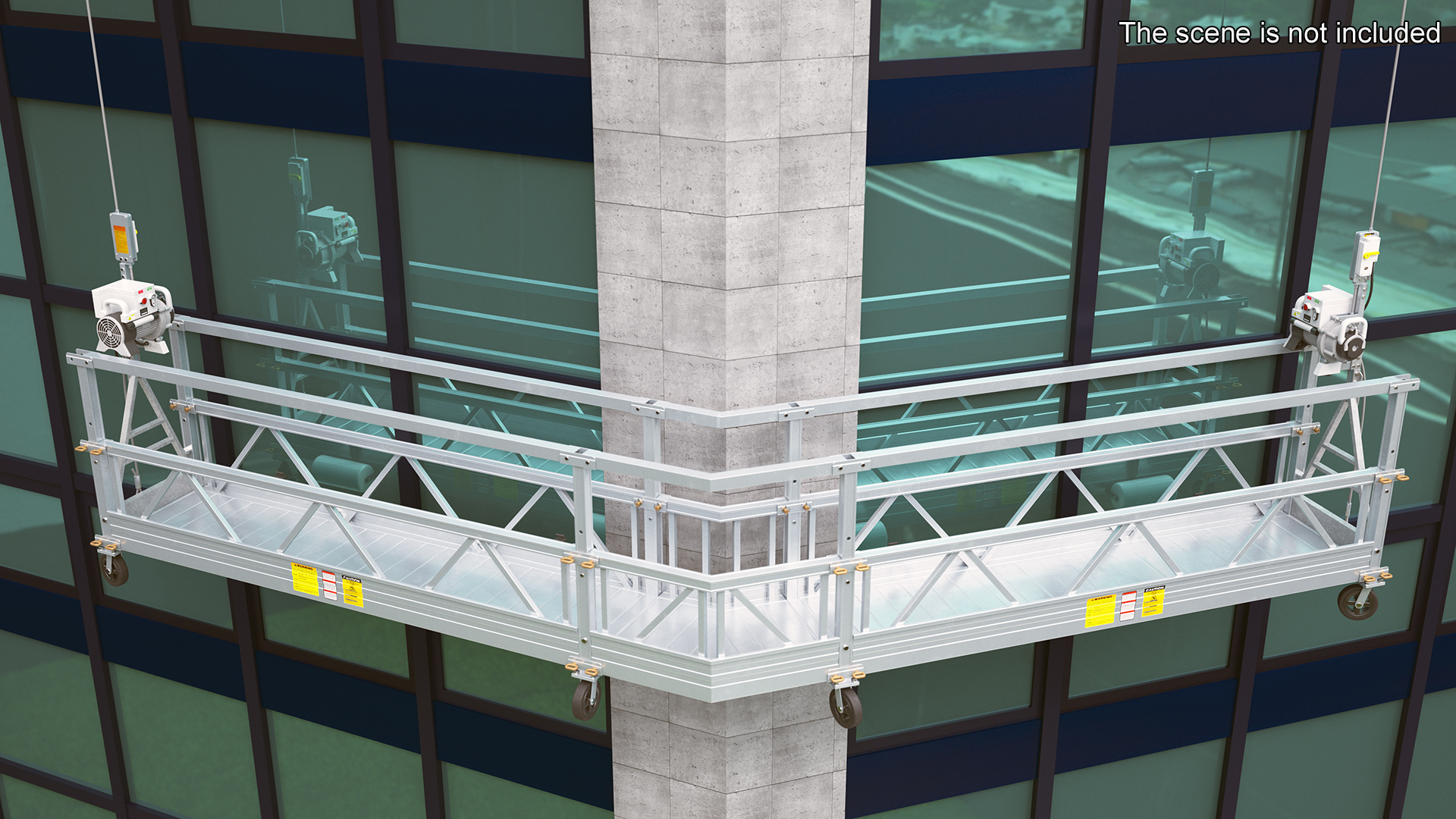 3D Window Cleaning Angled Platform