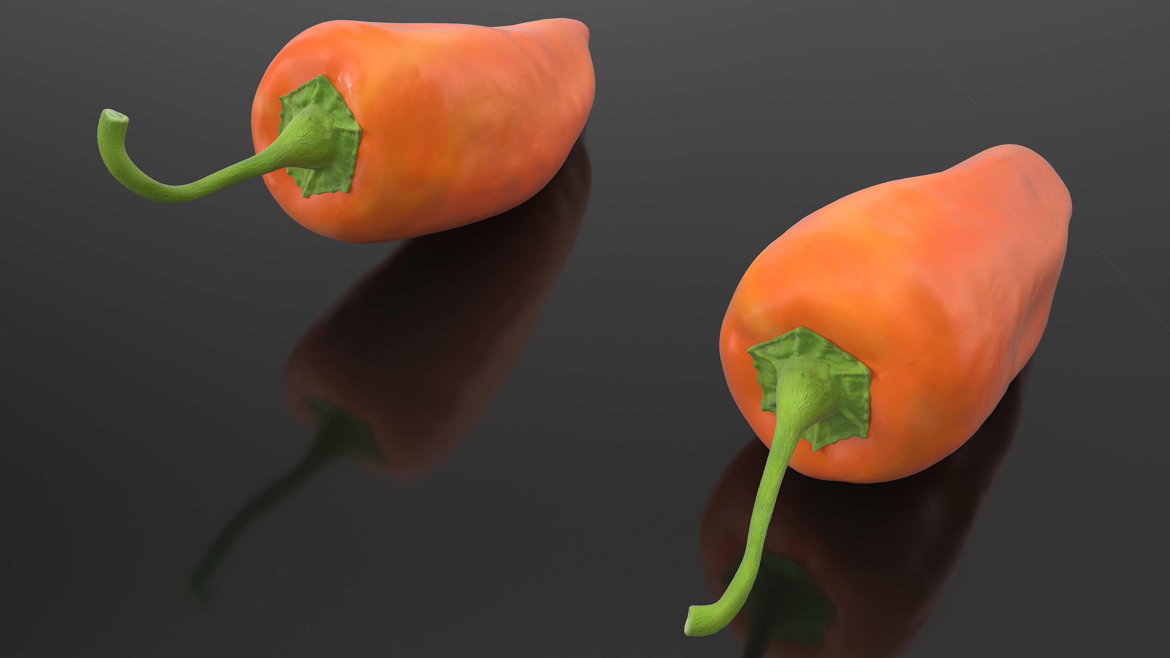 Hot Pepper Orange 3D