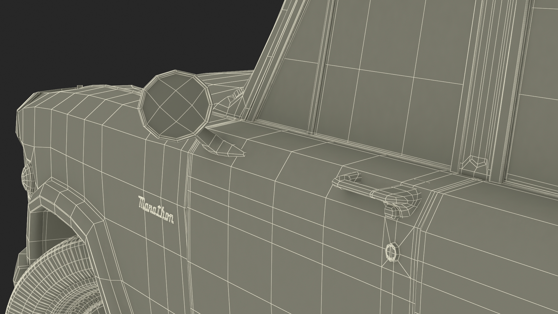 3D Classic Checker Taxi Cab Rigged