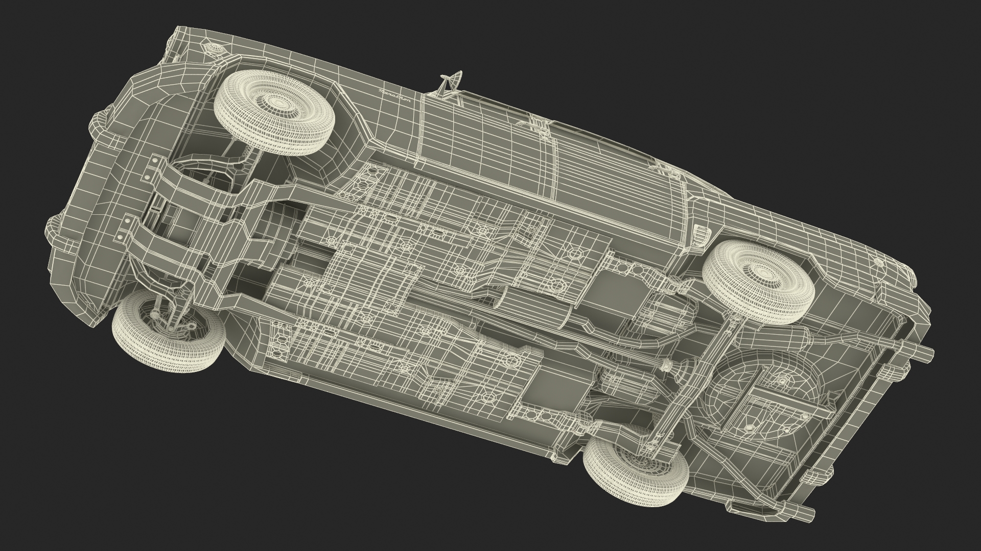 3D Classic Checker Taxi Cab Rigged