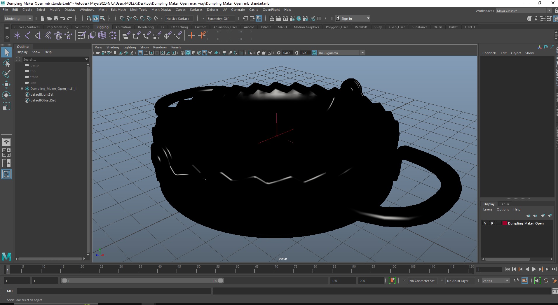 Dumpling Maker Open 3D model