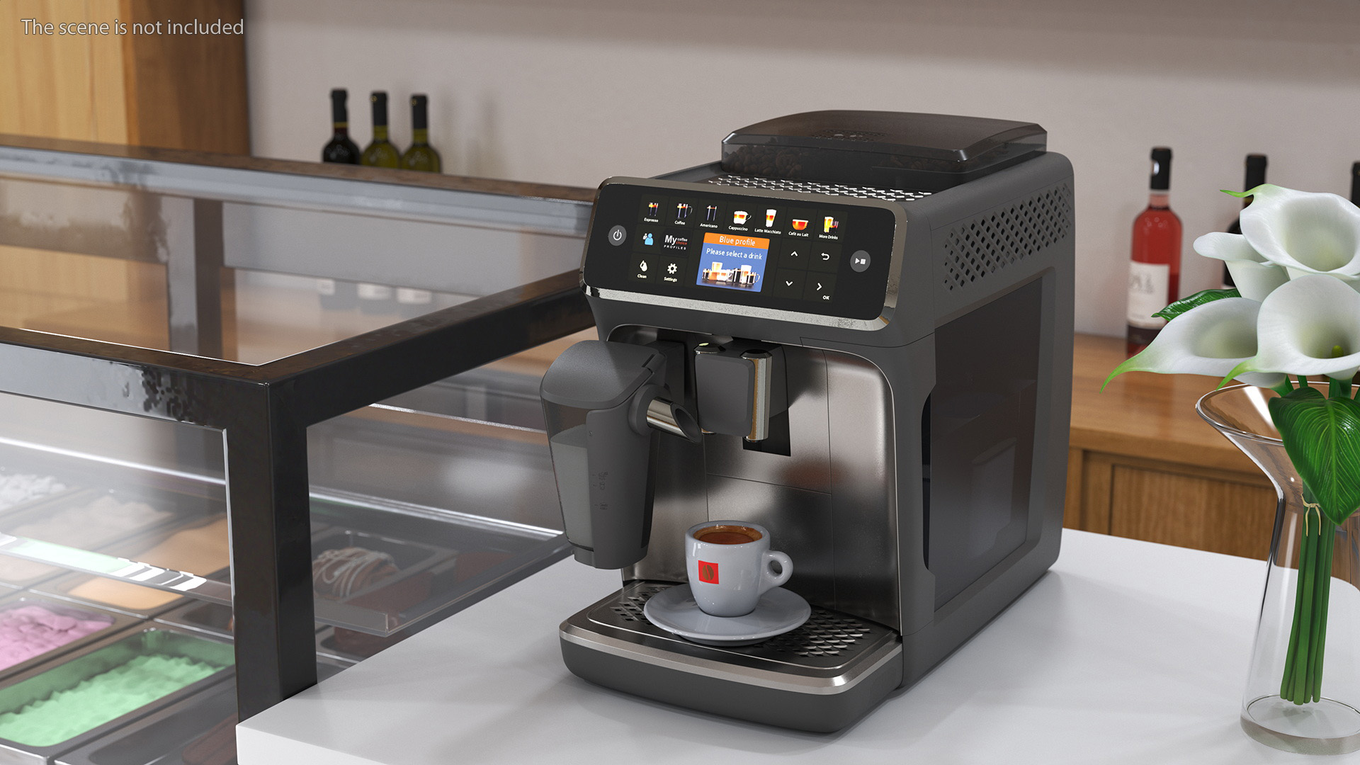 Espresso Machine with Coffee Cup 3D