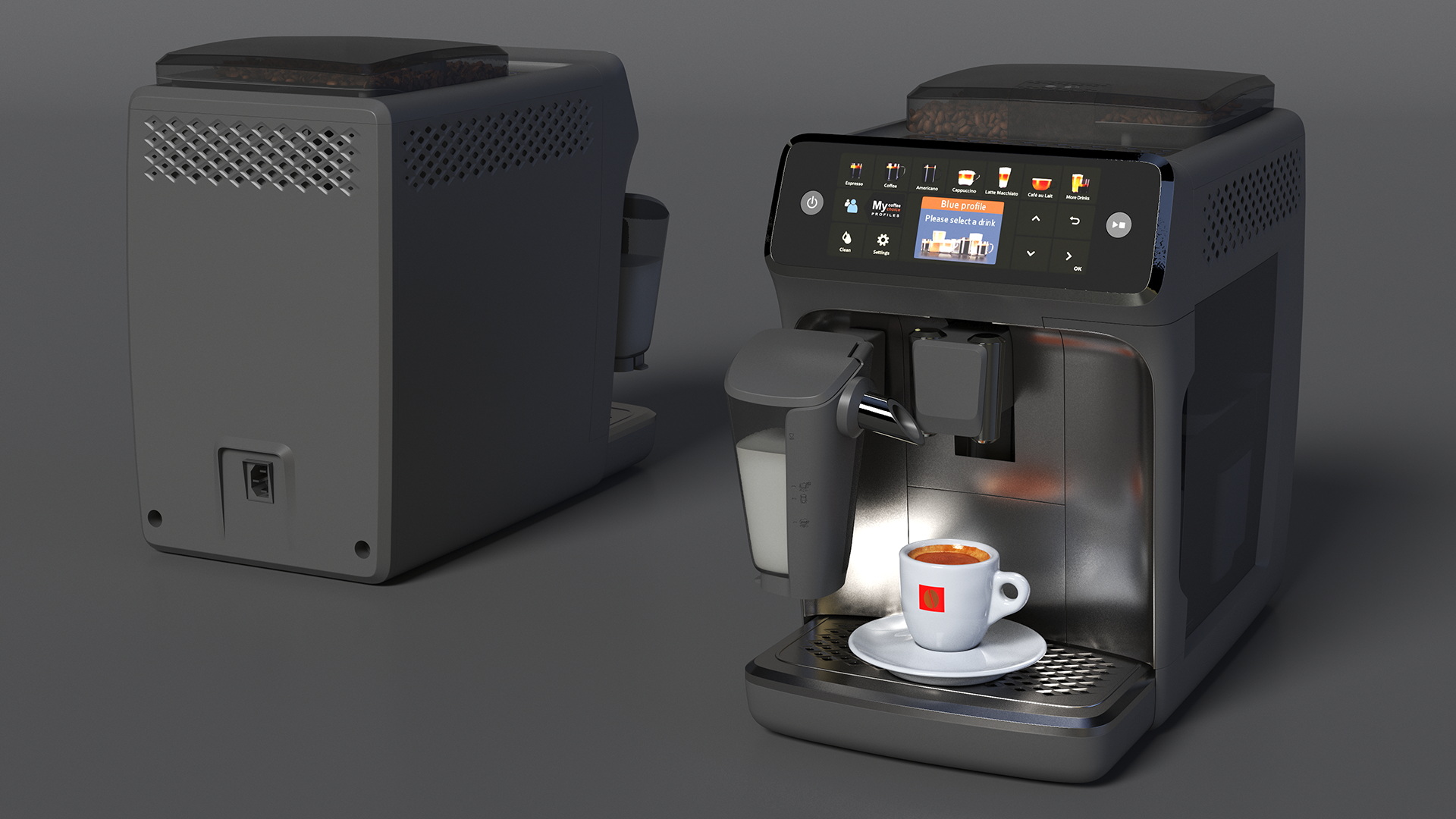 Espresso Machine with Coffee Cup 3D