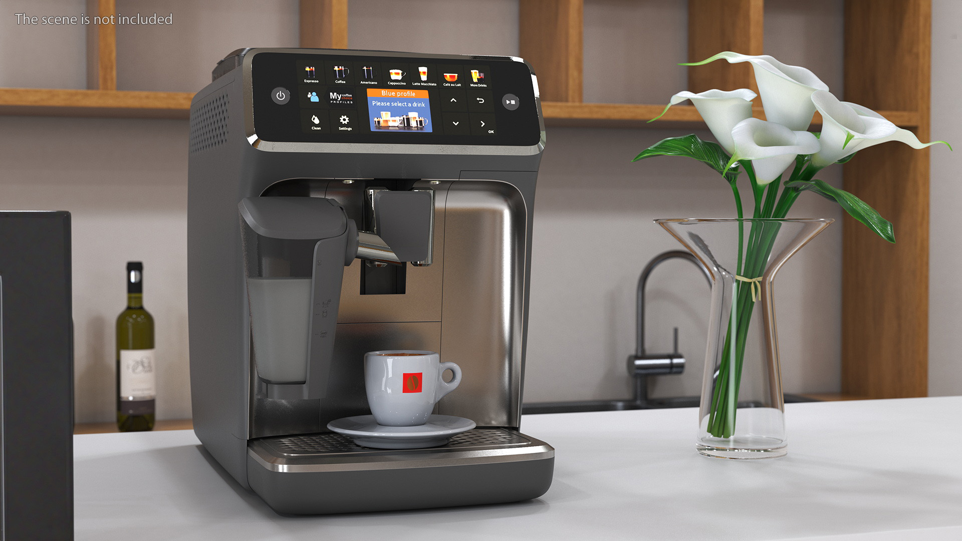 Espresso Machine with Coffee Cup 3D