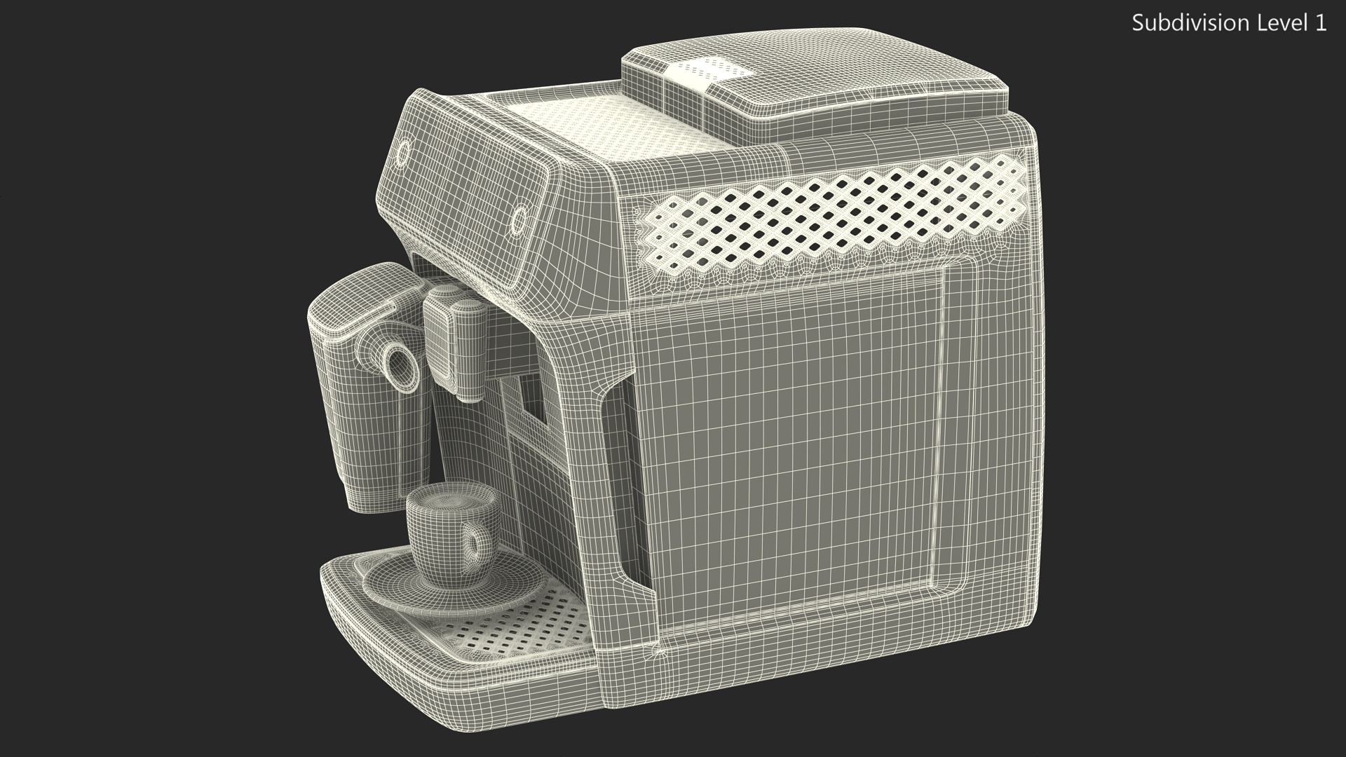 Espresso Machine with Coffee Cup 3D
