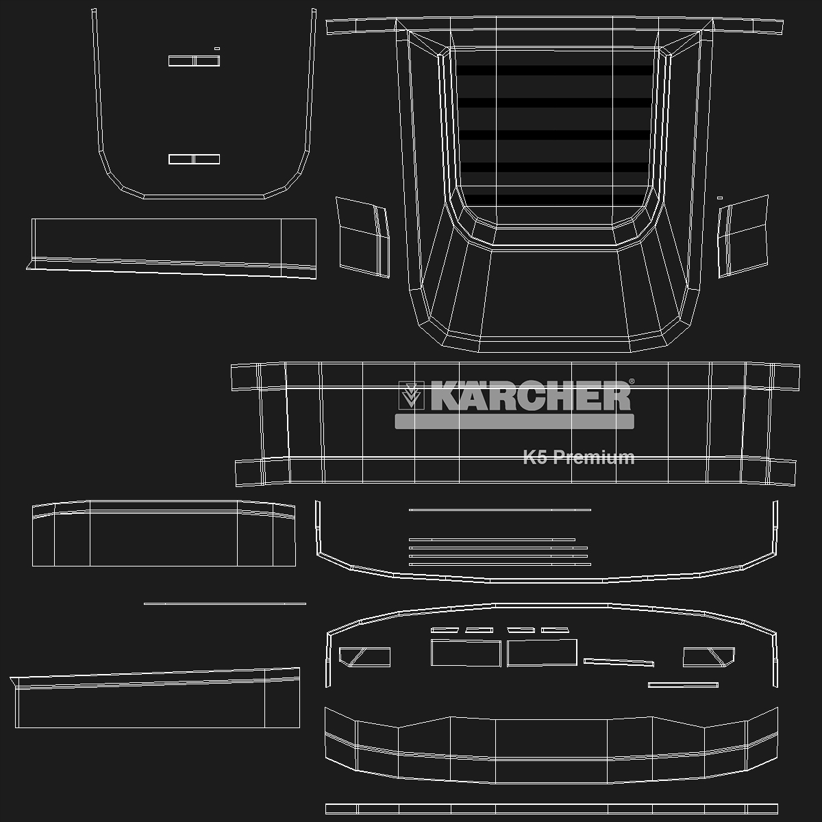 Karcher K5 Premium Pressure Washer 3D model