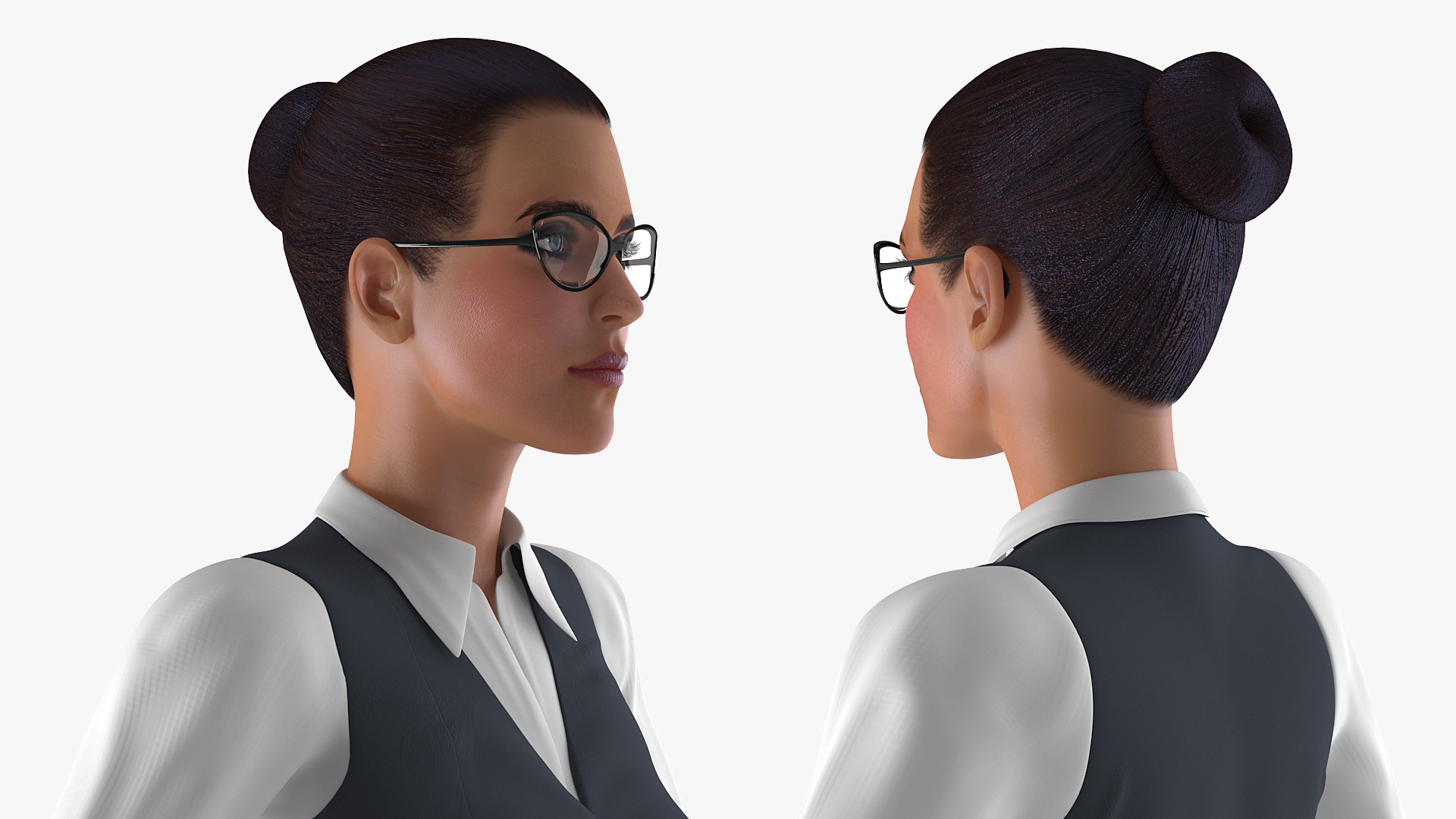 Business Style Woman Rigged 3D