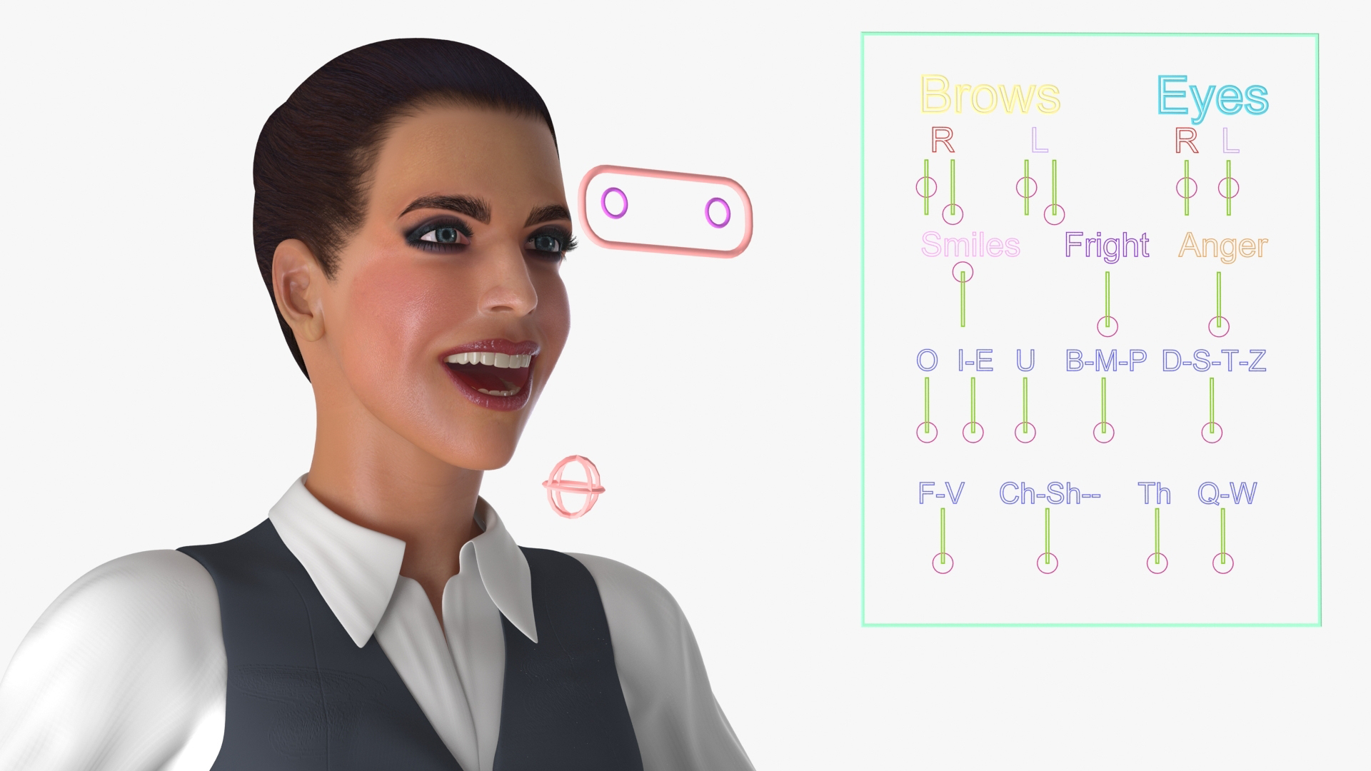 Business Style Woman Rigged 3D