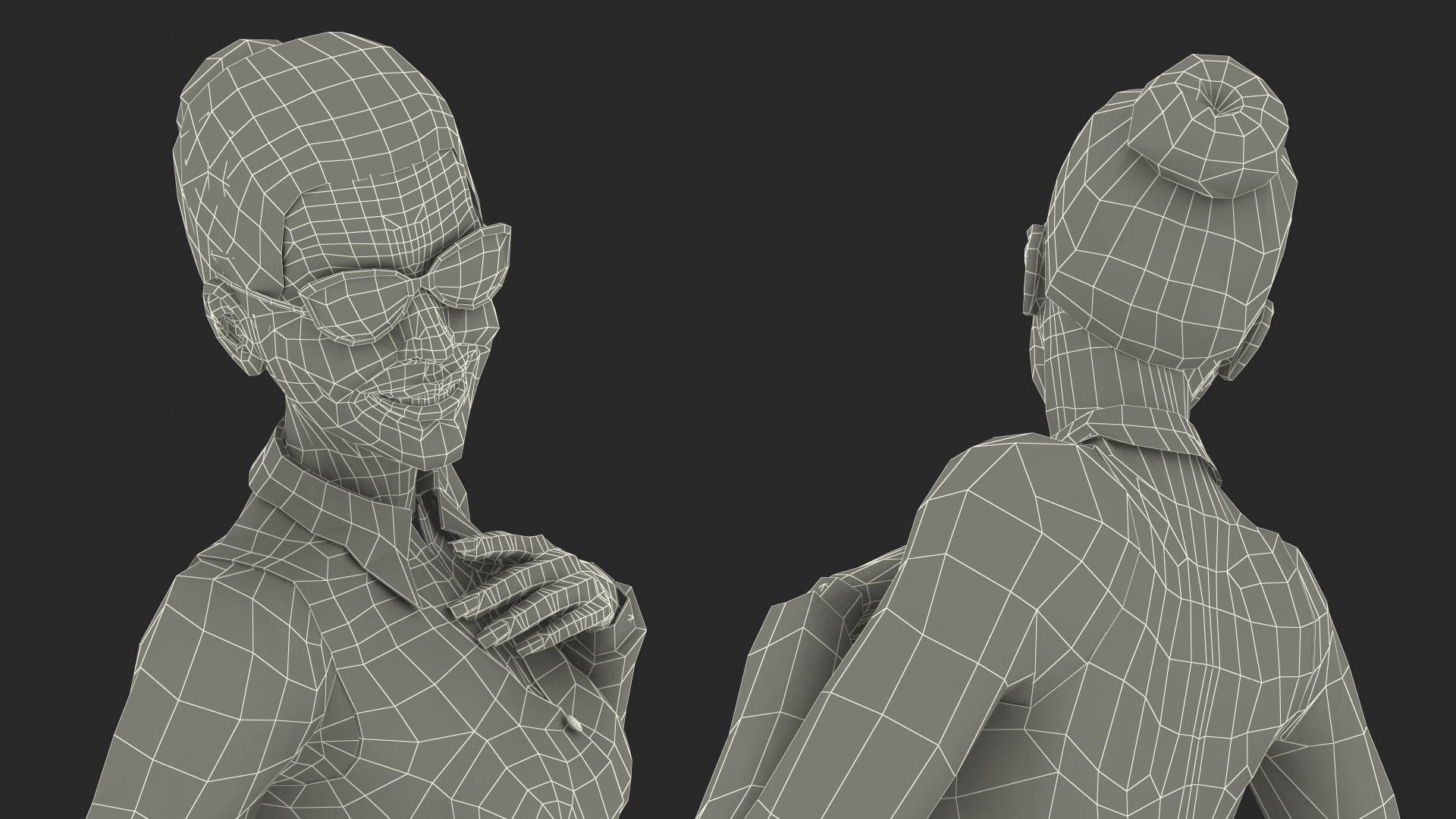 Business Style Woman Rigged 3D
