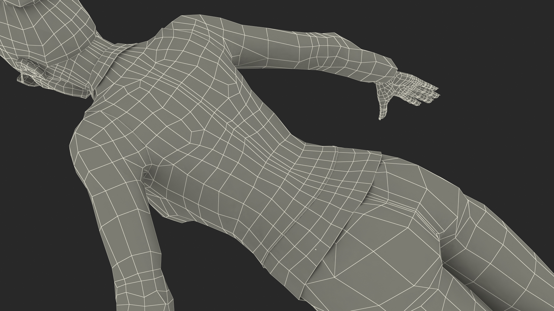 Business Style Woman Rigged 3D