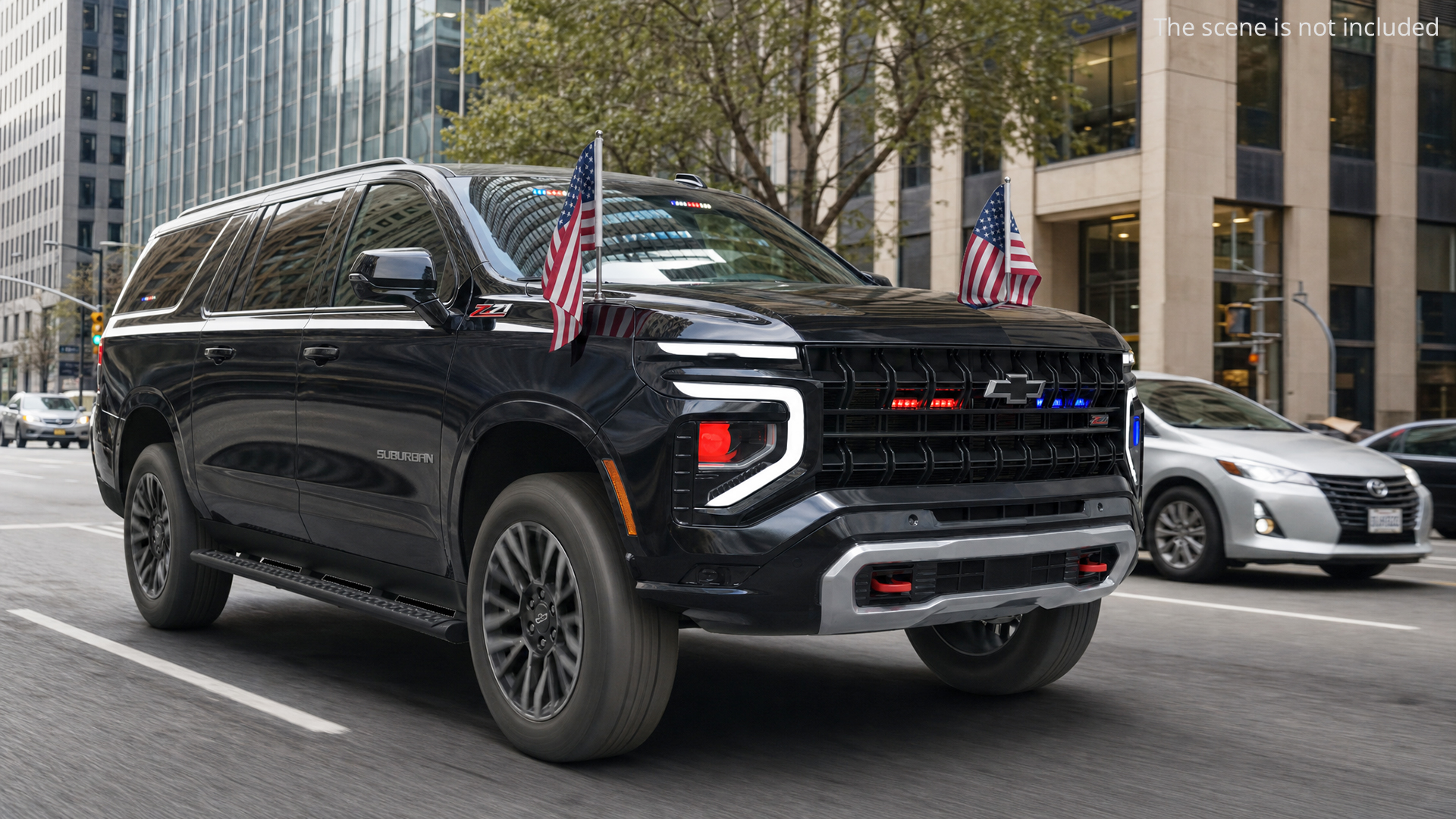 Secret Service 2025 Chevrolet Suburban Z71 Rigged - view 2