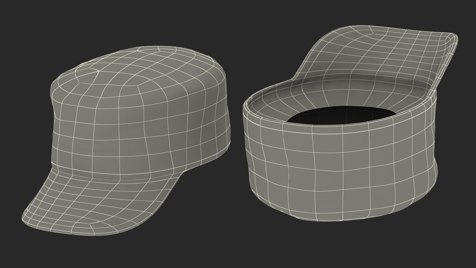3D African American Female Soldier Head