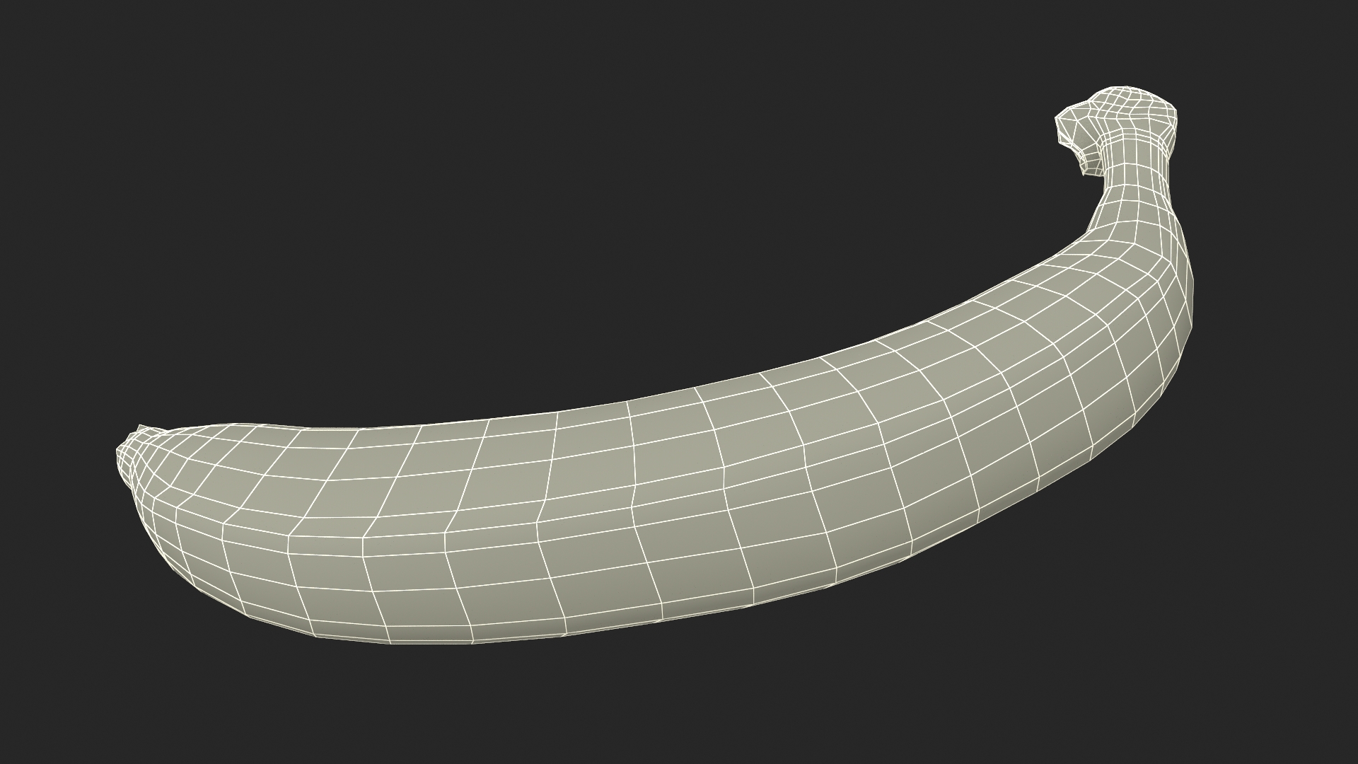 3D Underripe Banana
