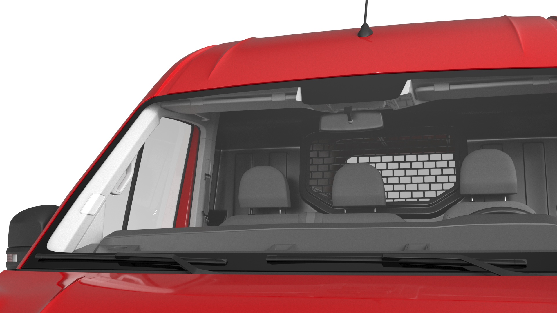Volkswagen Crafter Van 2024 Red Color Rigged 3D model