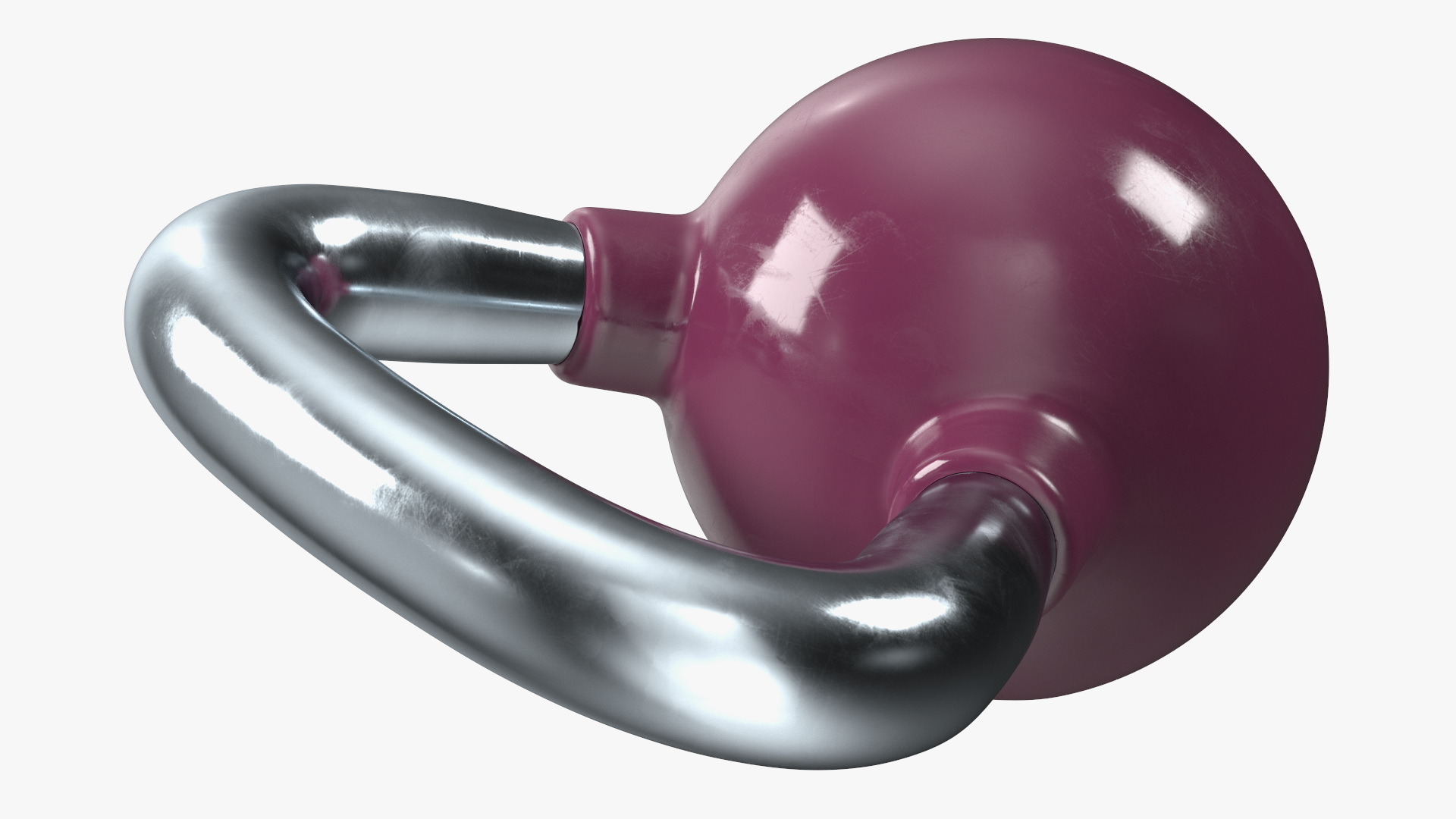 3D model Vinyl Coated Metal Kettle Bell 20kg