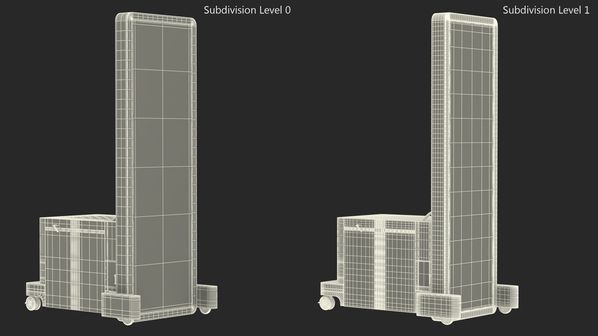 Vertical Interactive Desktop Display Brain Device 3D model