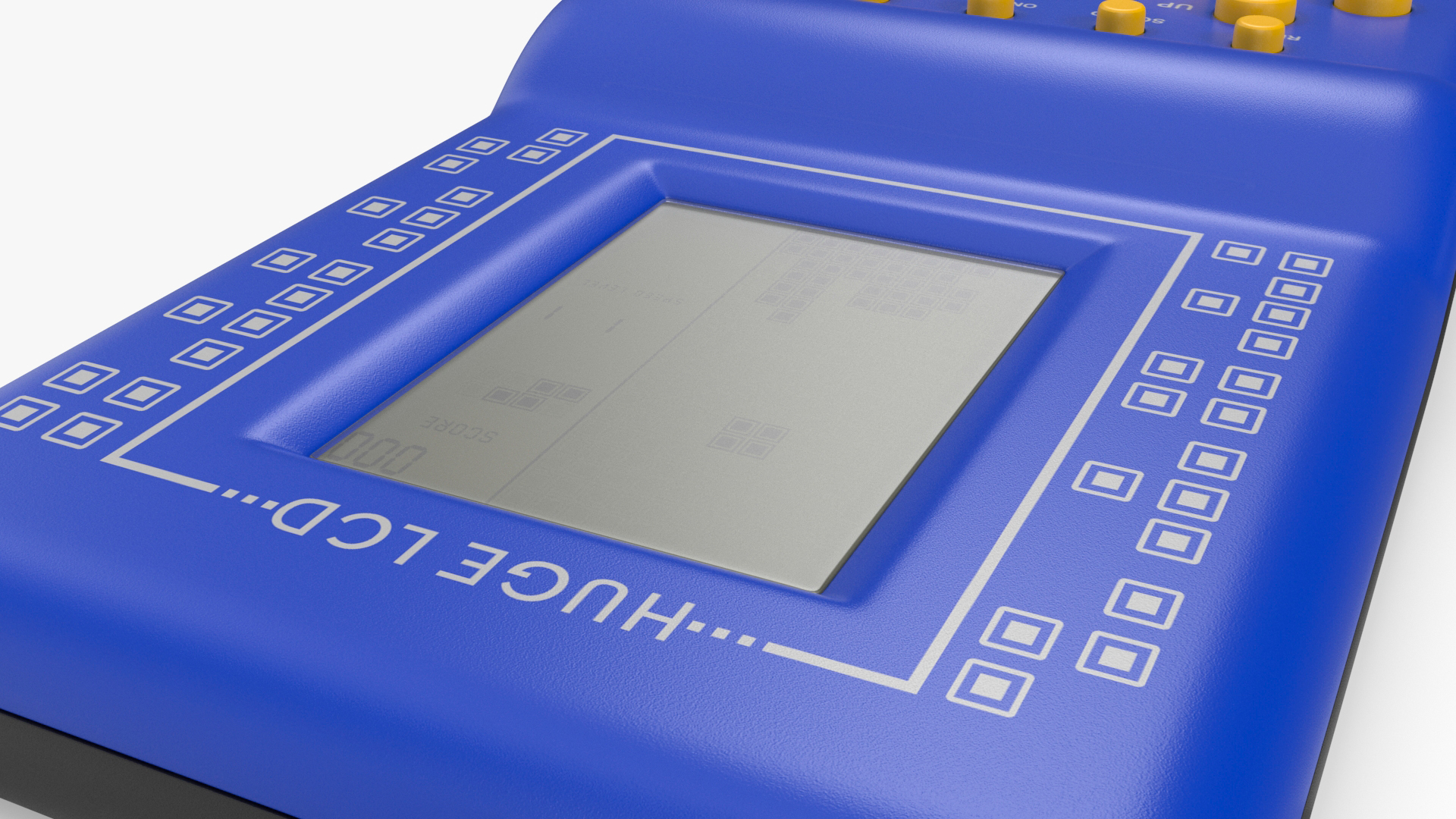3D Tetris Brick Electronic Game Blue model