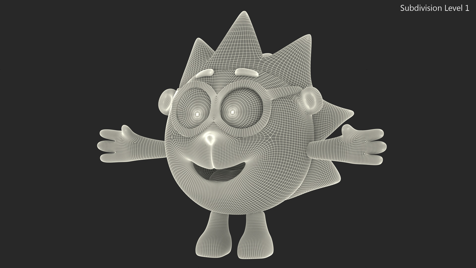 3D Kikoriki Chiko Character T-pose