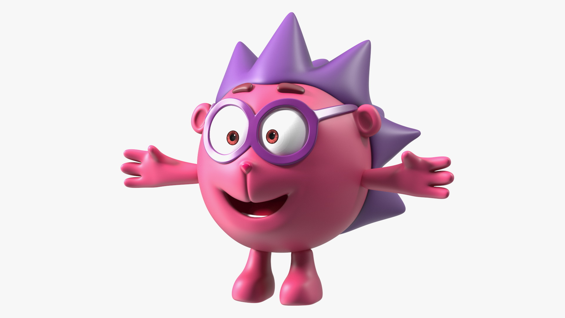 3D Kikoriki Chiko Character T-pose