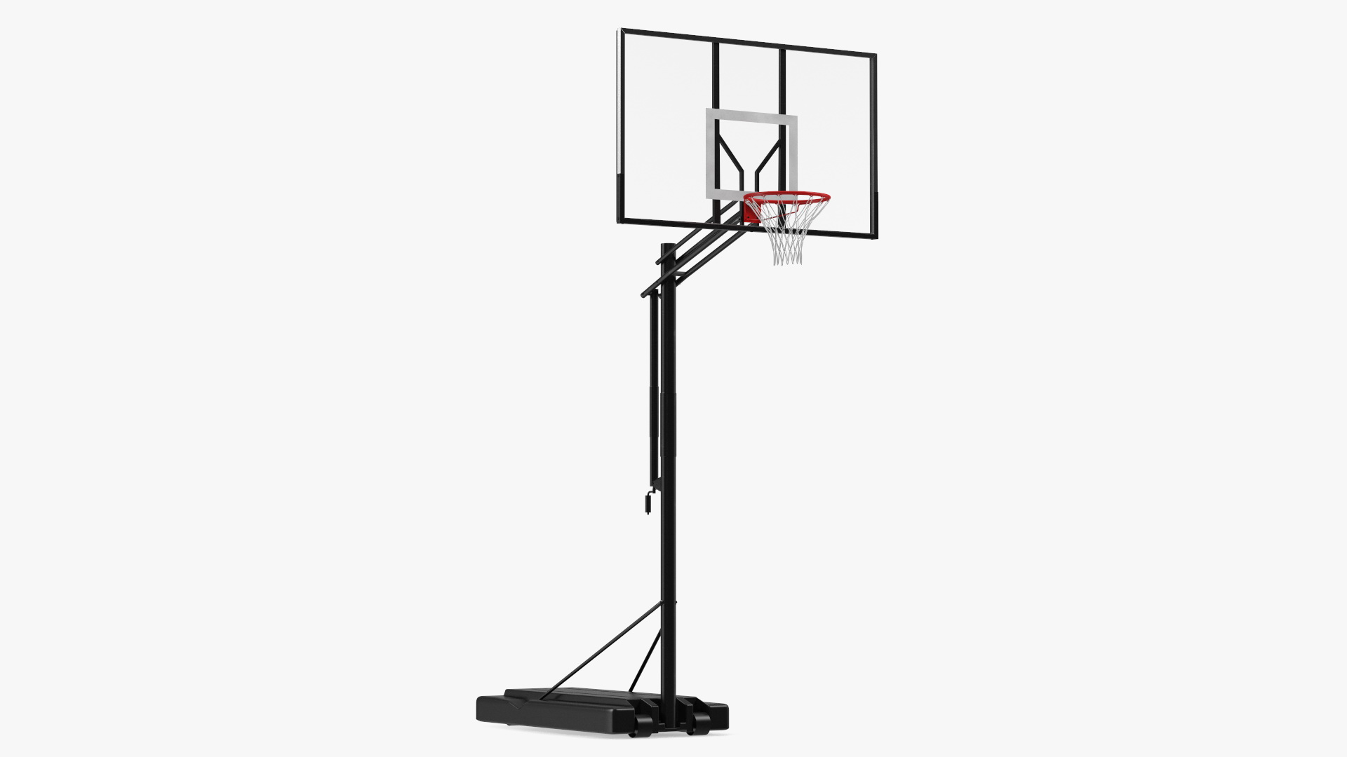 3D Portable Basketball Hoop Stand with Adjustable Height model