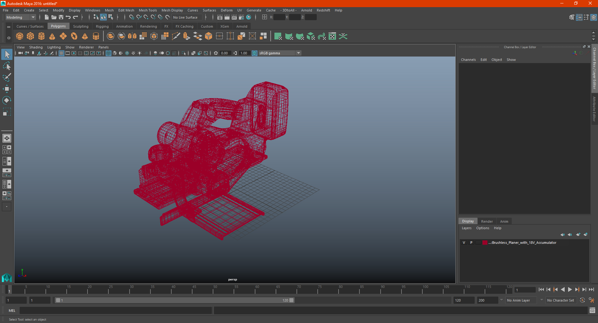 Brushless Planer with 18V Accumulator 3D