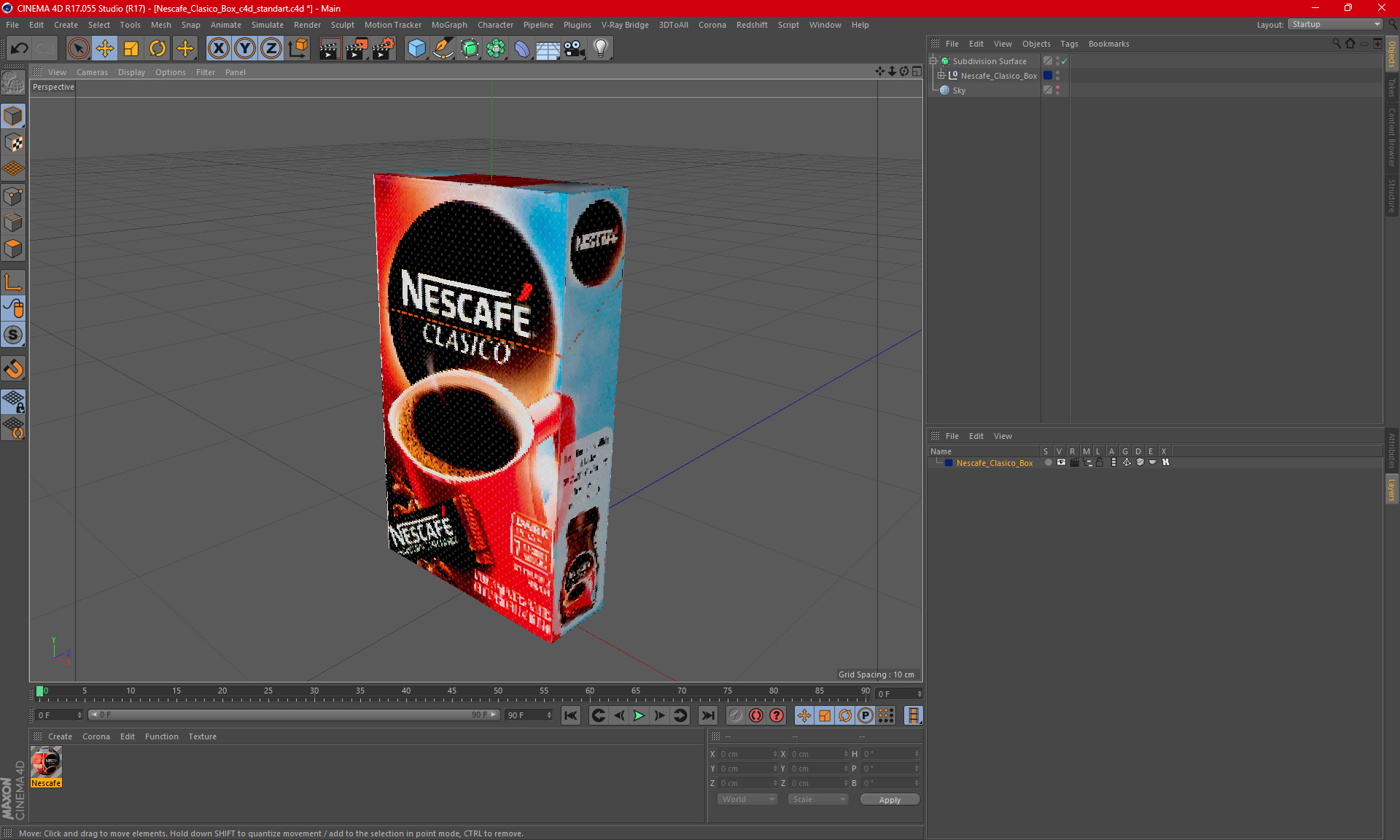 Nescafe Clasico Box 3D model