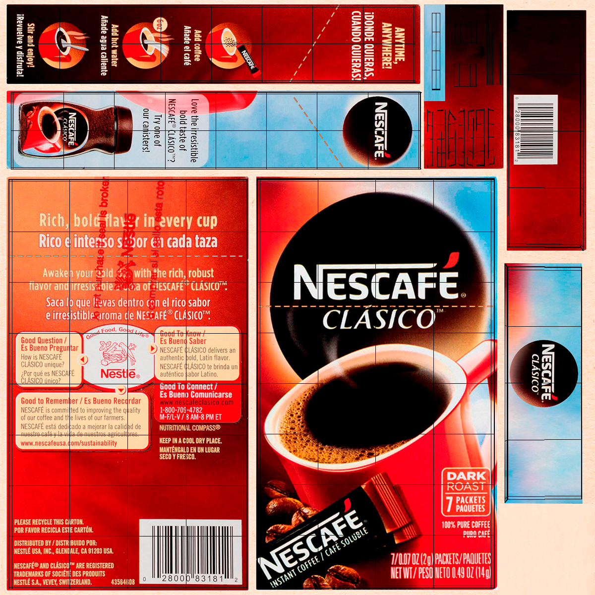 Nescafe Clasico Box 3D model