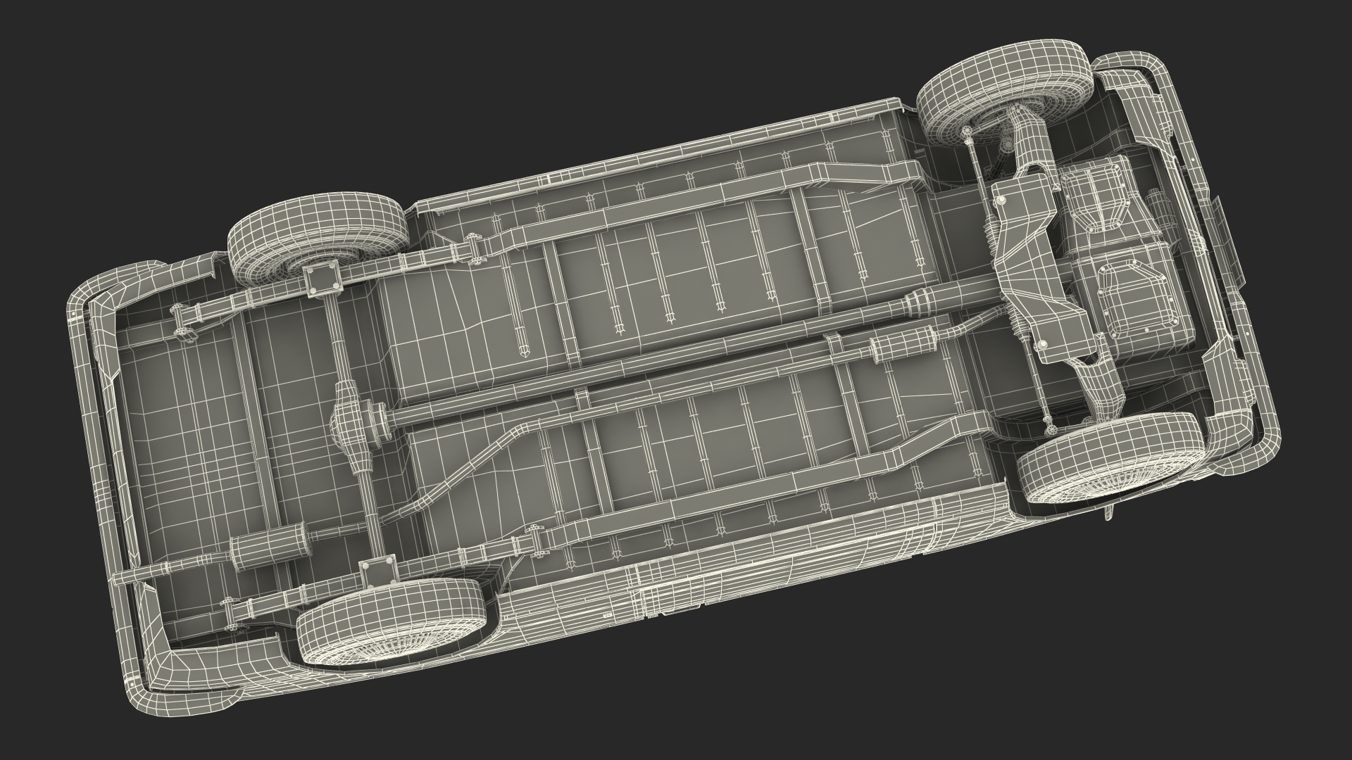 3D Vintage Beige Japanese Car Rigged model
