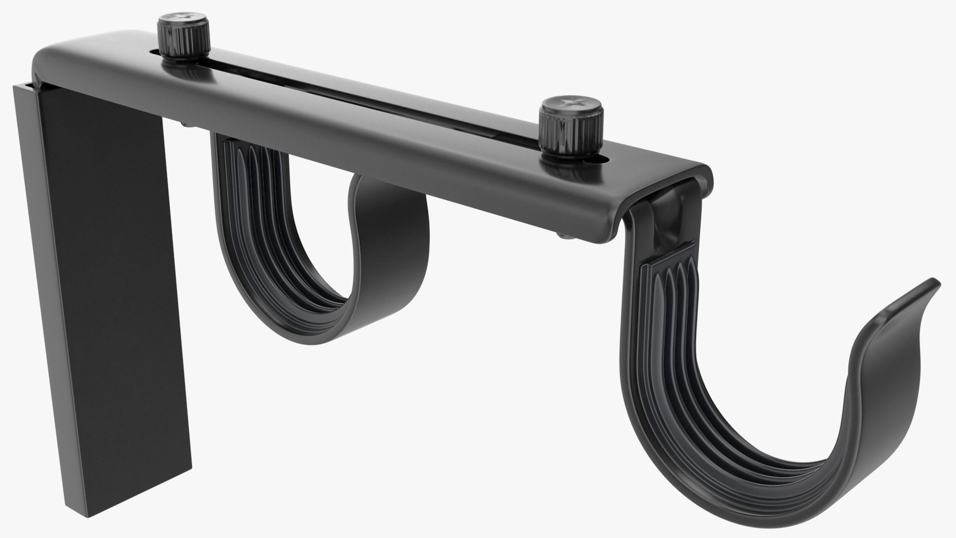3D Black Curtain Rods model