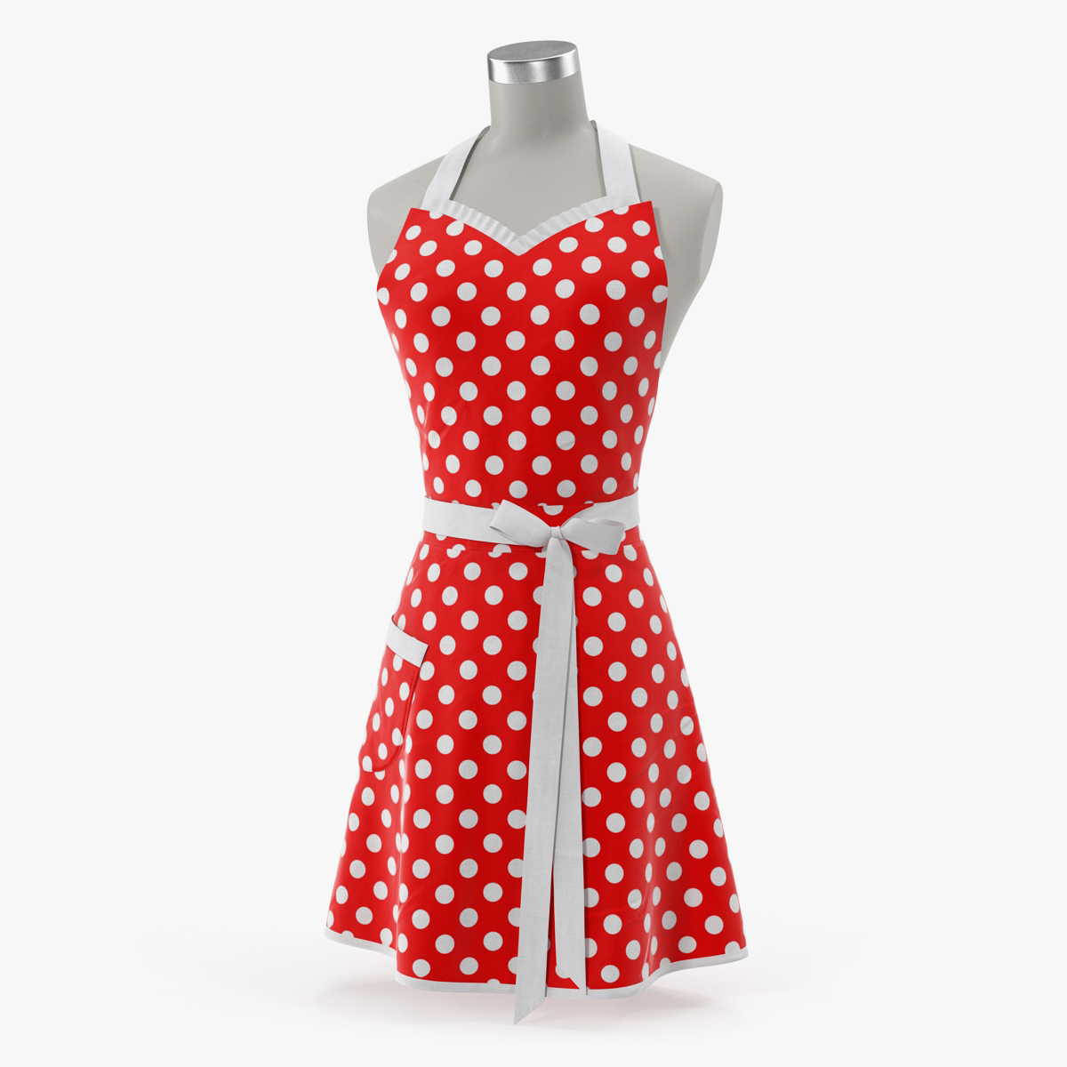Retro Kitchen Apron on Mannequin