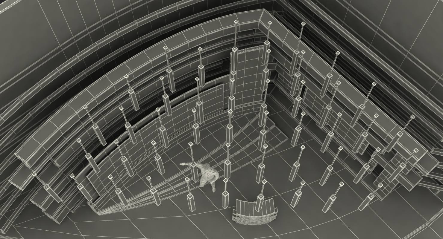 3D Modern TV Weather Studio with Rigged Presenter