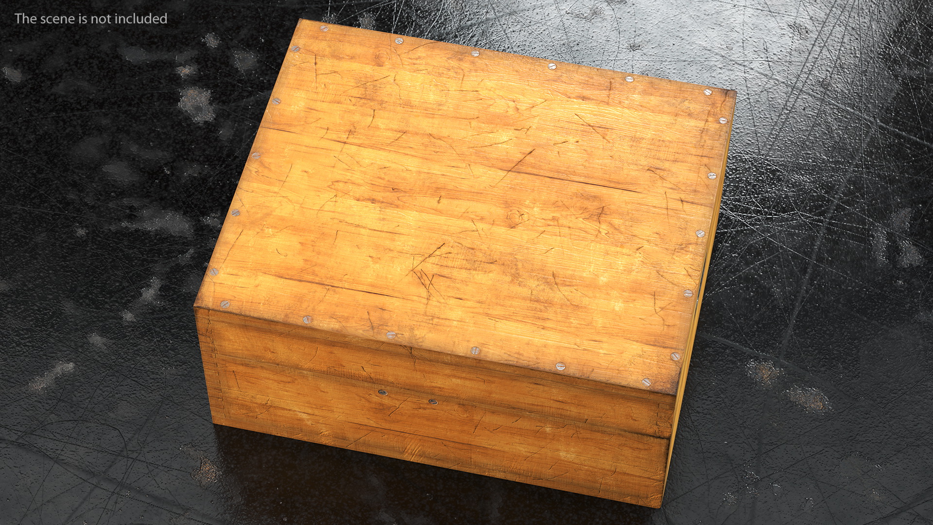 3D model Old Wooden Case