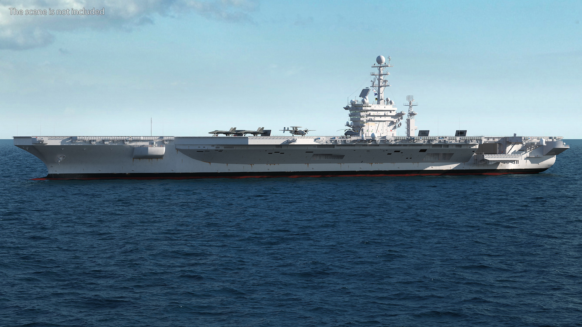3D USS Theodore Roosevelt CVN 71 with Aircraft model
