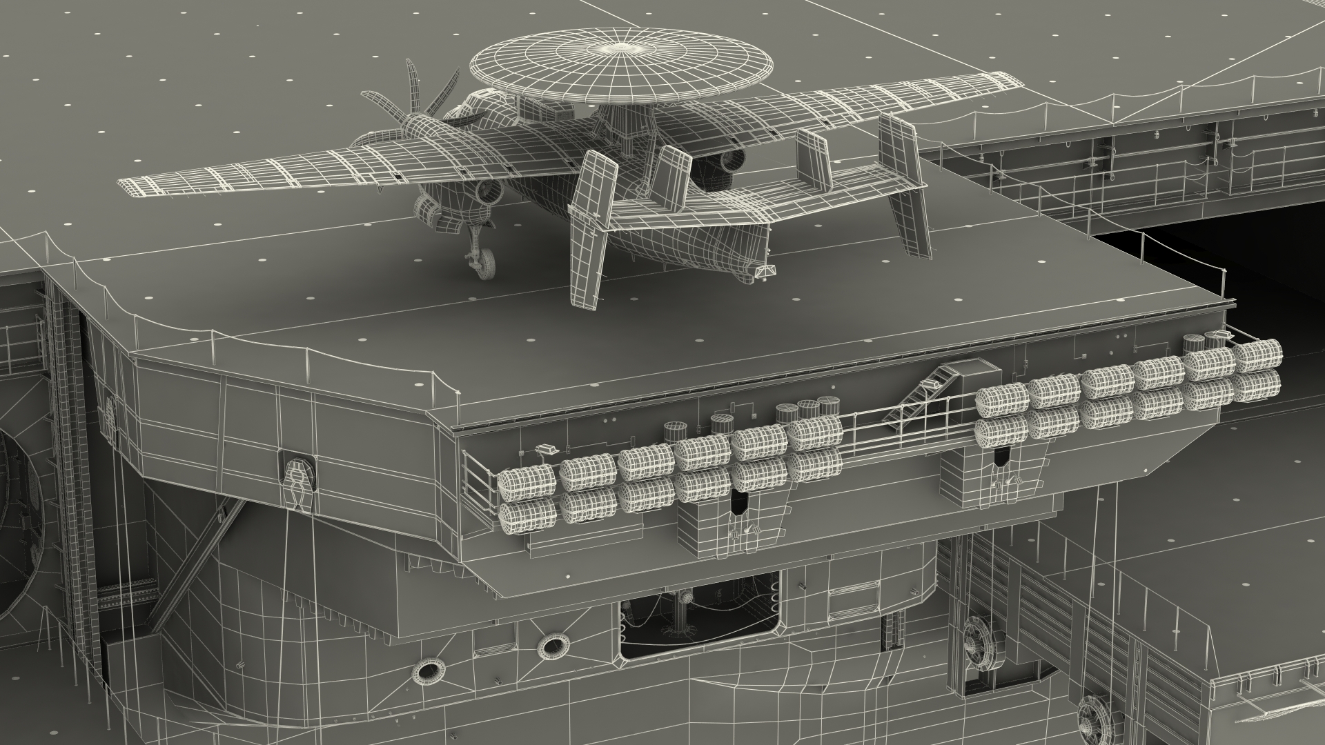 3D USS Theodore Roosevelt CVN 71 with Aircraft model