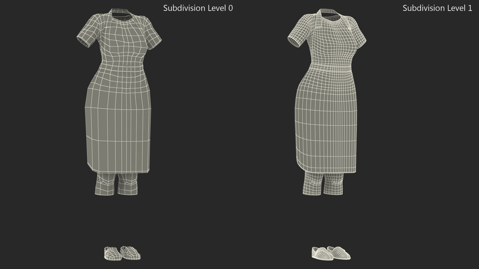 3D model Clothes Set Kitchen Style for Women