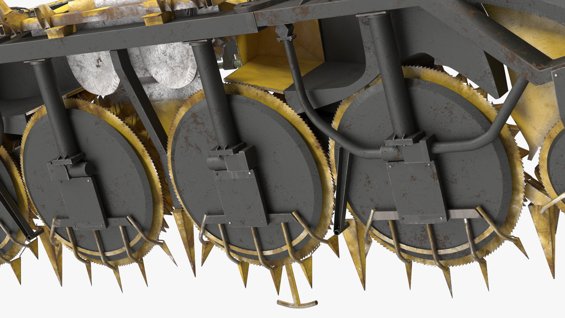 3D New Holland 750BFI Rotary Corn Head Old Rigged