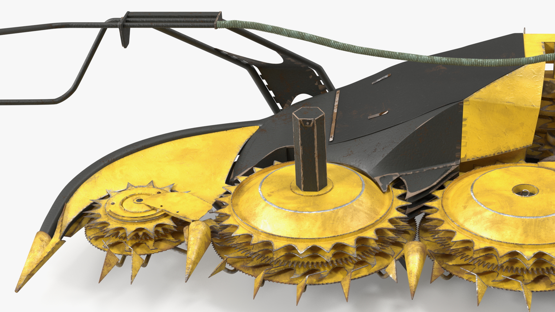 3D New Holland 750BFI Rotary Corn Head Old Rigged