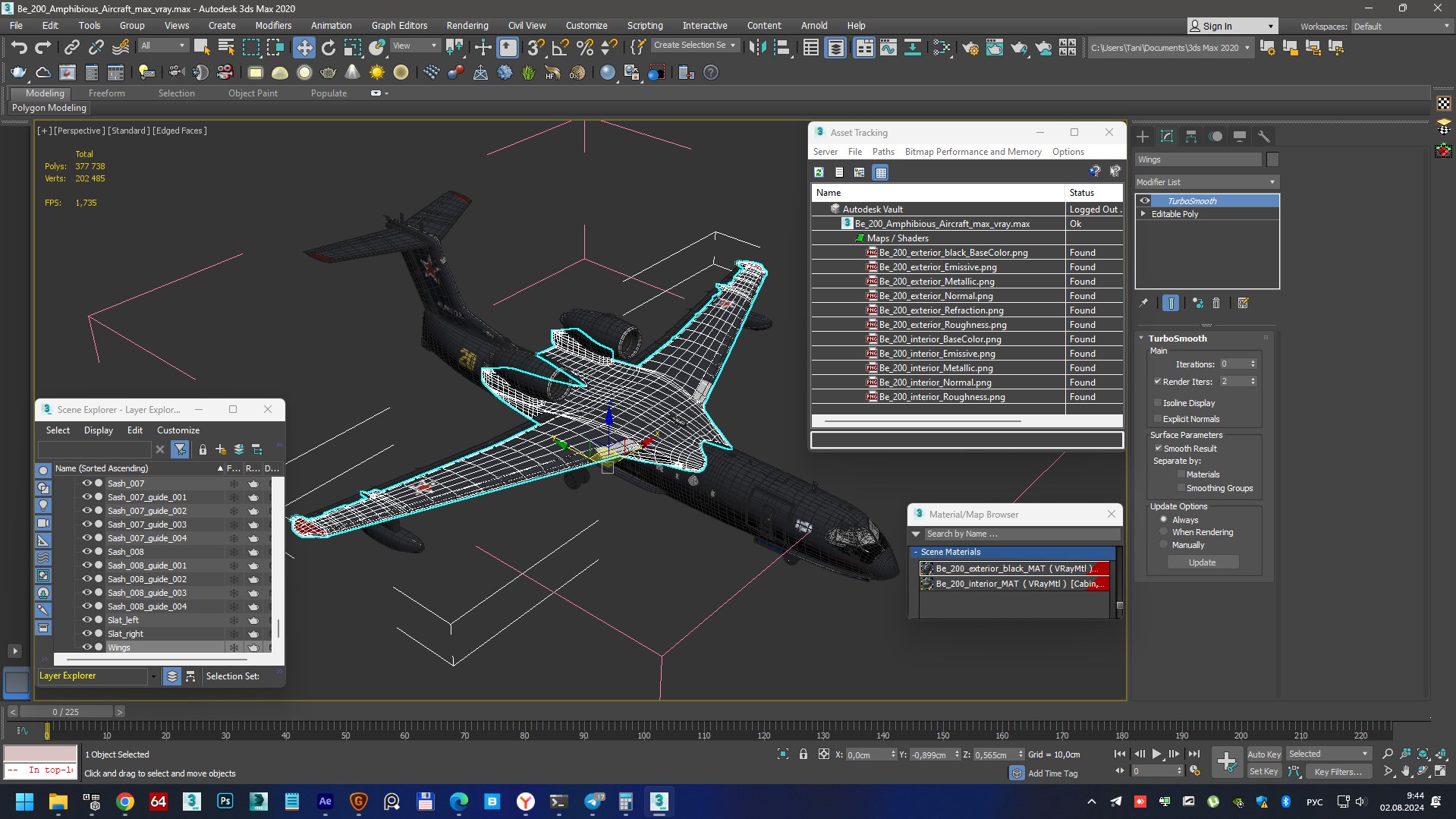 3D Be 200 Amphibious Aircraft