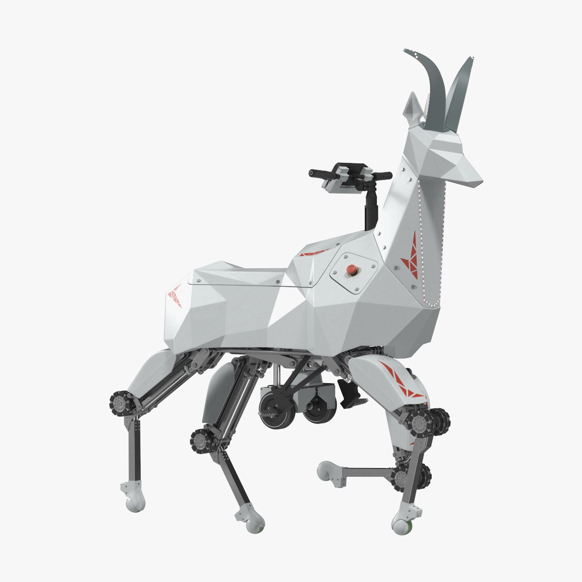 3D model Robot Goat Kawasaki Rigged for Maya