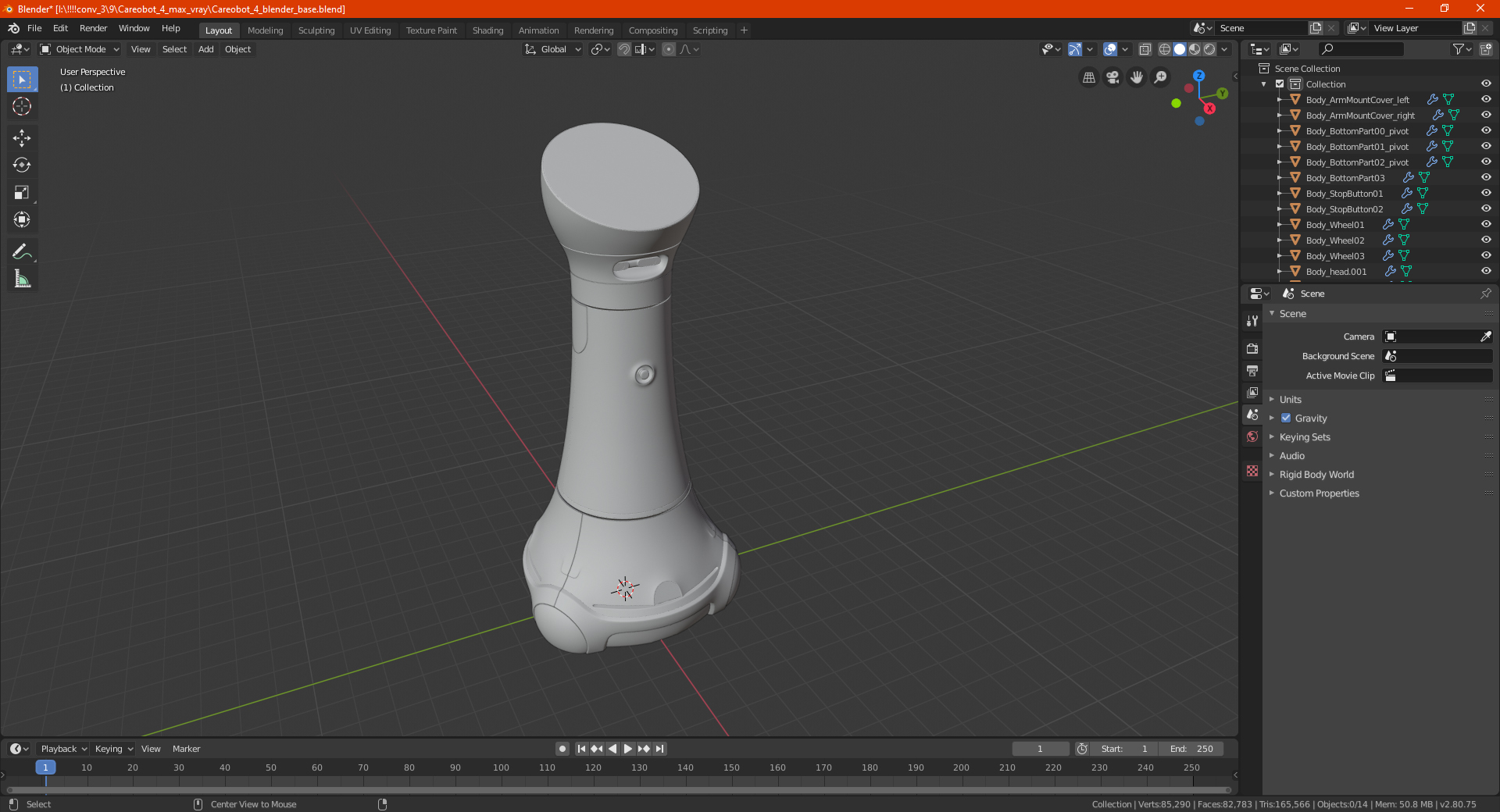 3D model Careobot 4
