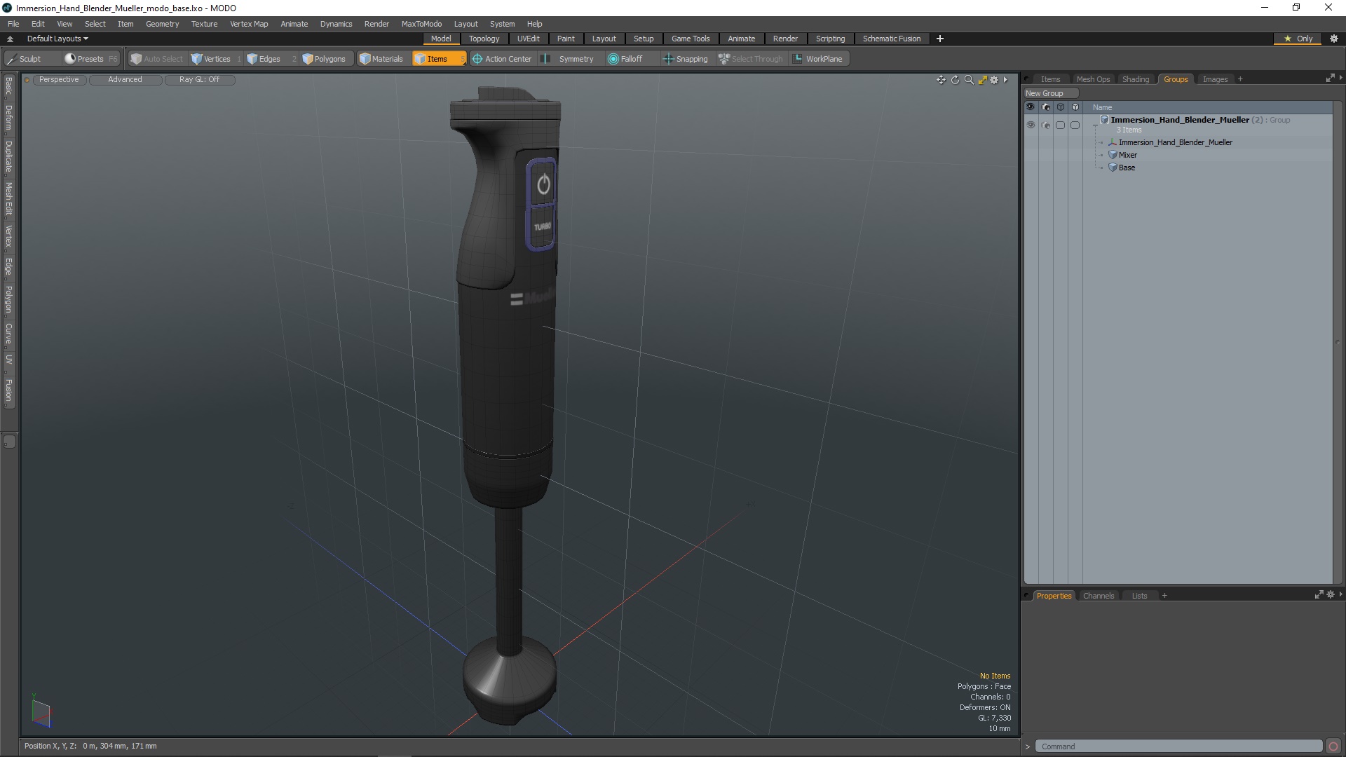 3D model Immersion Hand Blender Mueller