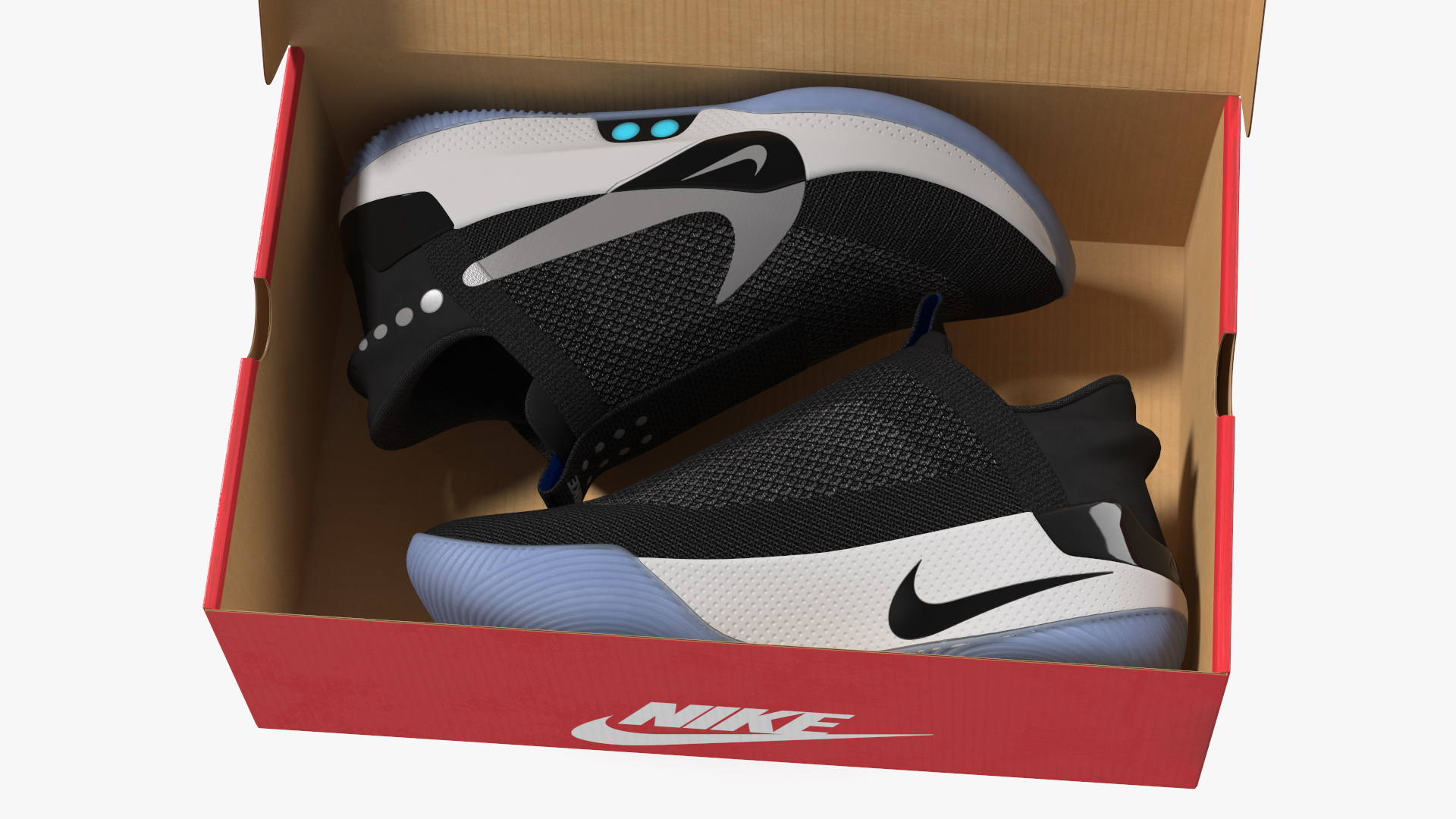Shoe Box with Nike Sneakers 3D