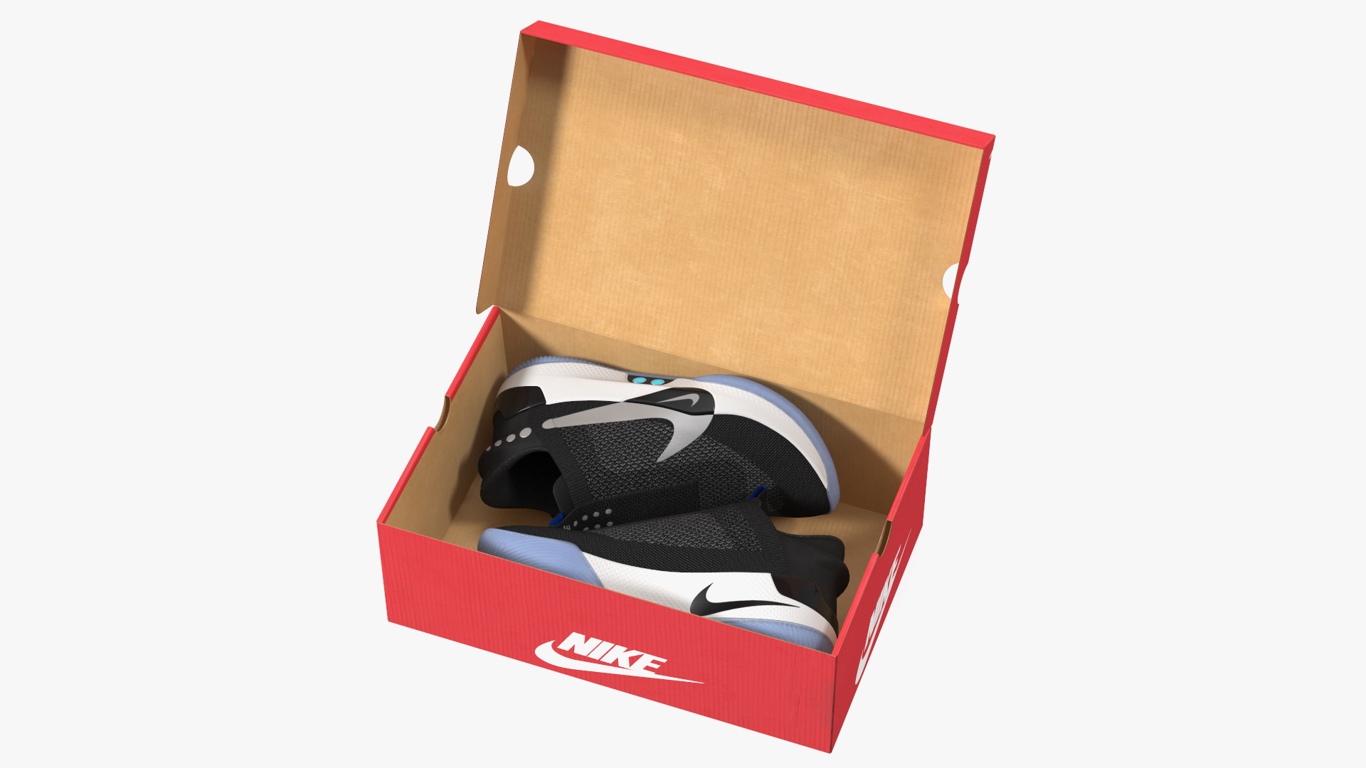 Shoe Box with Nike Sneakers 3D
