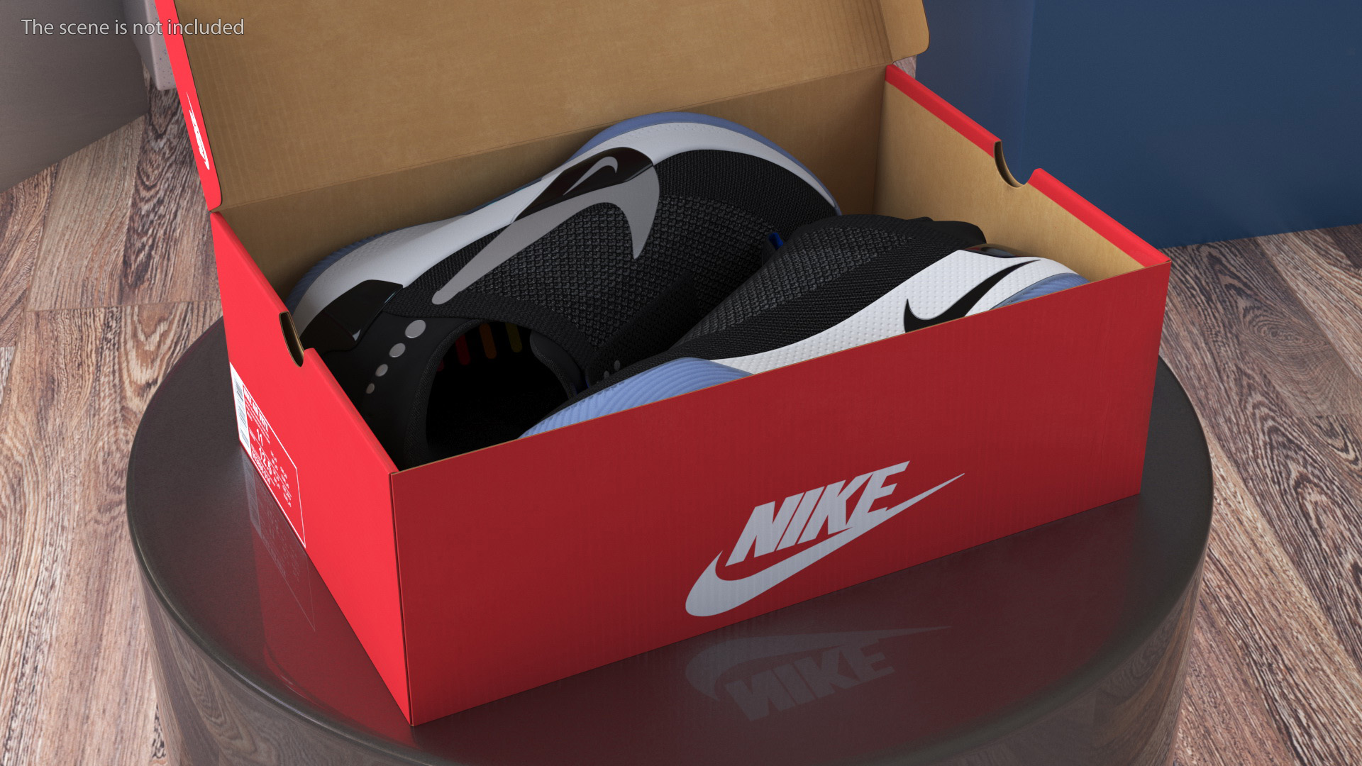 Shoe Box with Nike Sneakers 3D