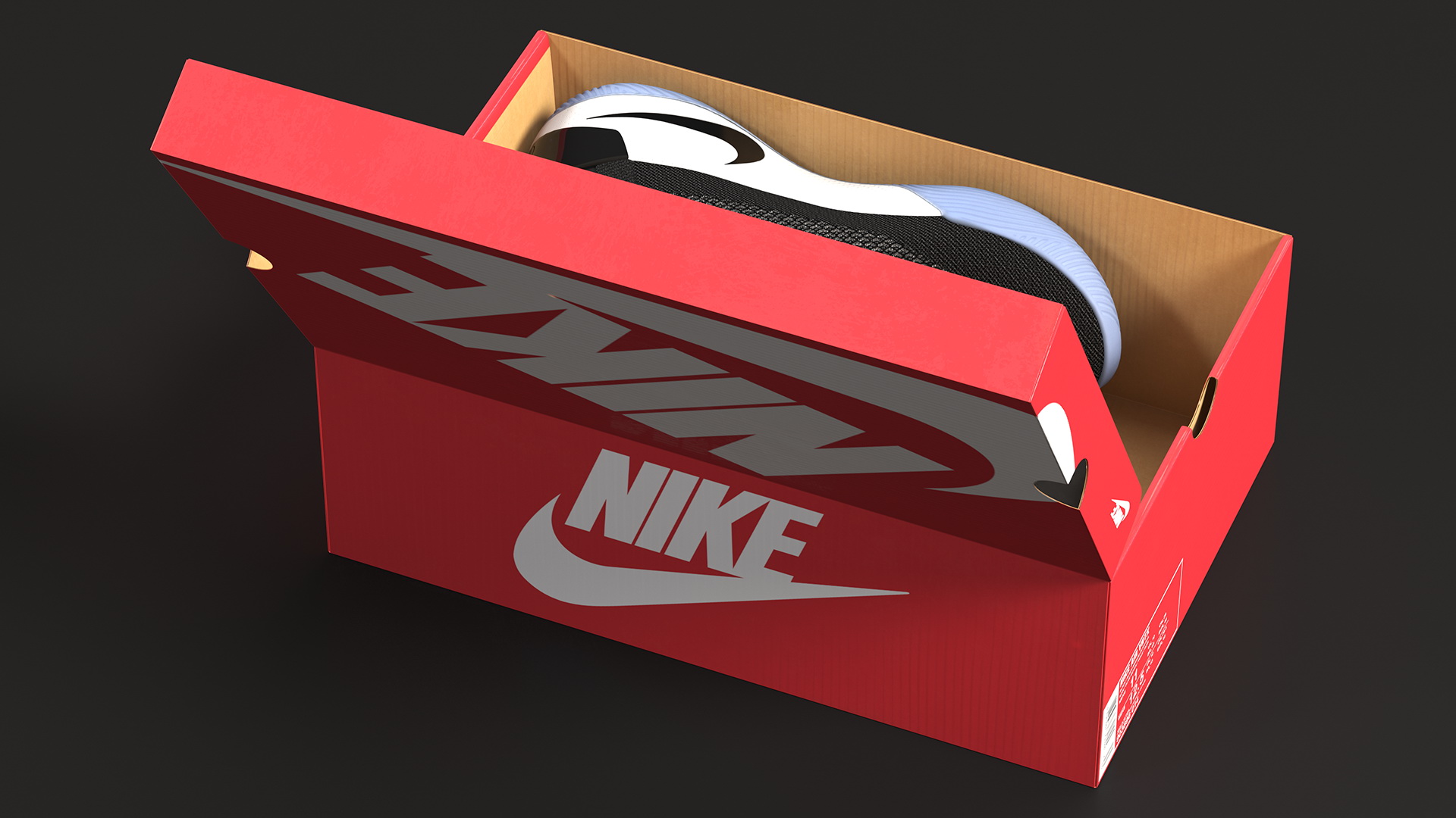 Shoe Box with Nike Sneakers 3D