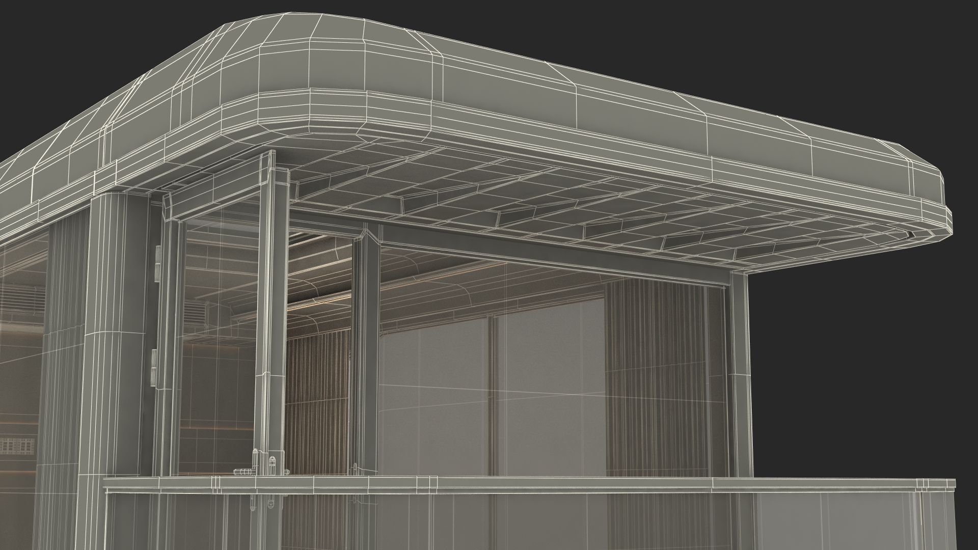 3D Capsule House E7 Lights On